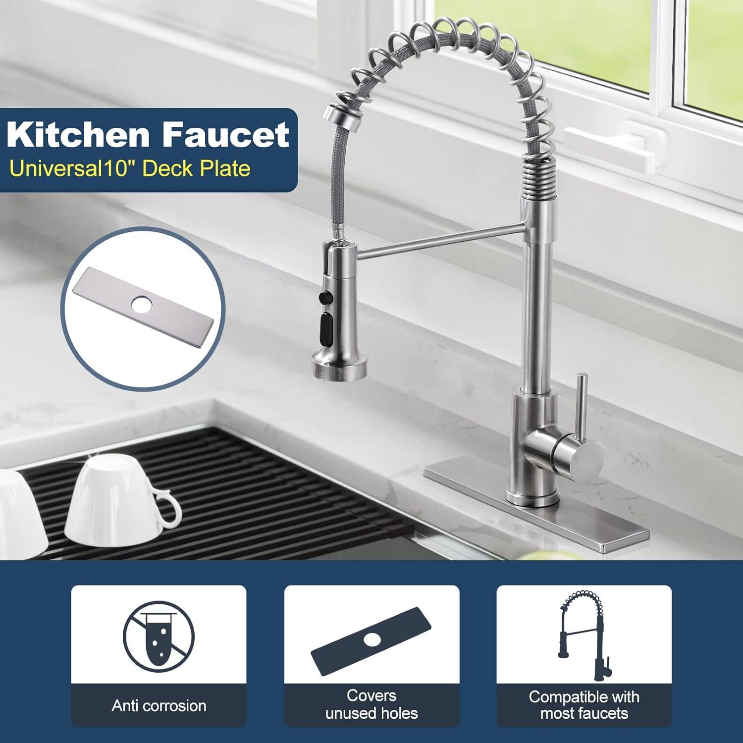 iVIGA VCC06 iVIGA 10" Sink Faucet Hole Cover Deck Plate