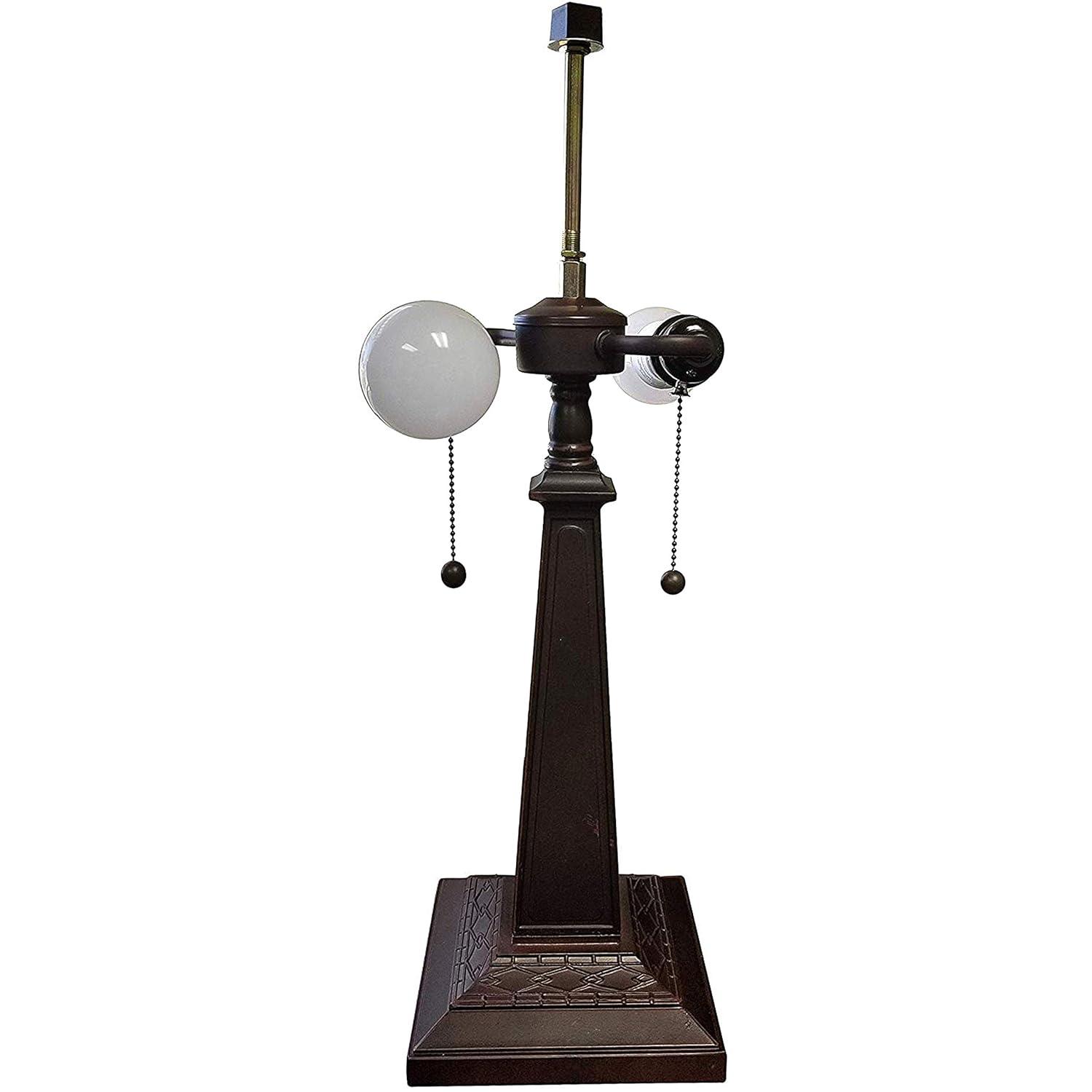 Amora Lighting Tiffany Style Multi Color Mission Table Lamp 22" Tall