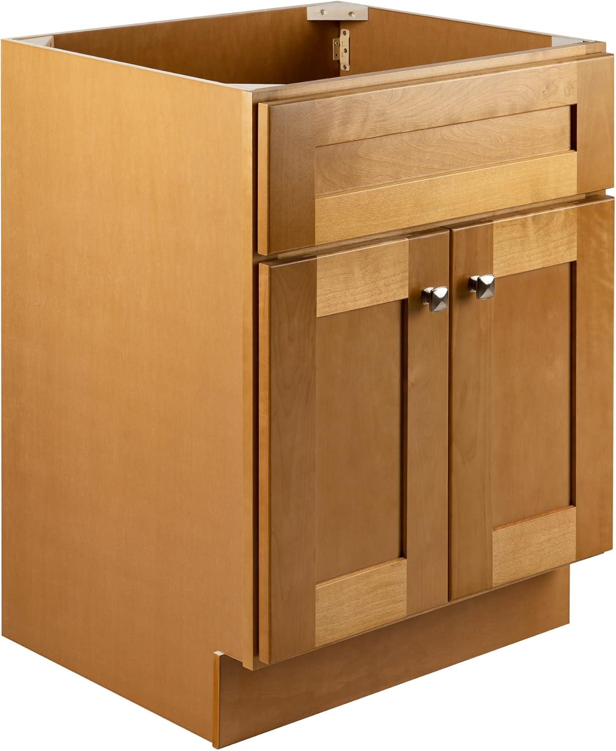 Modern Birch 24-Inch Freestanding Bathroom Vanity Cabinet