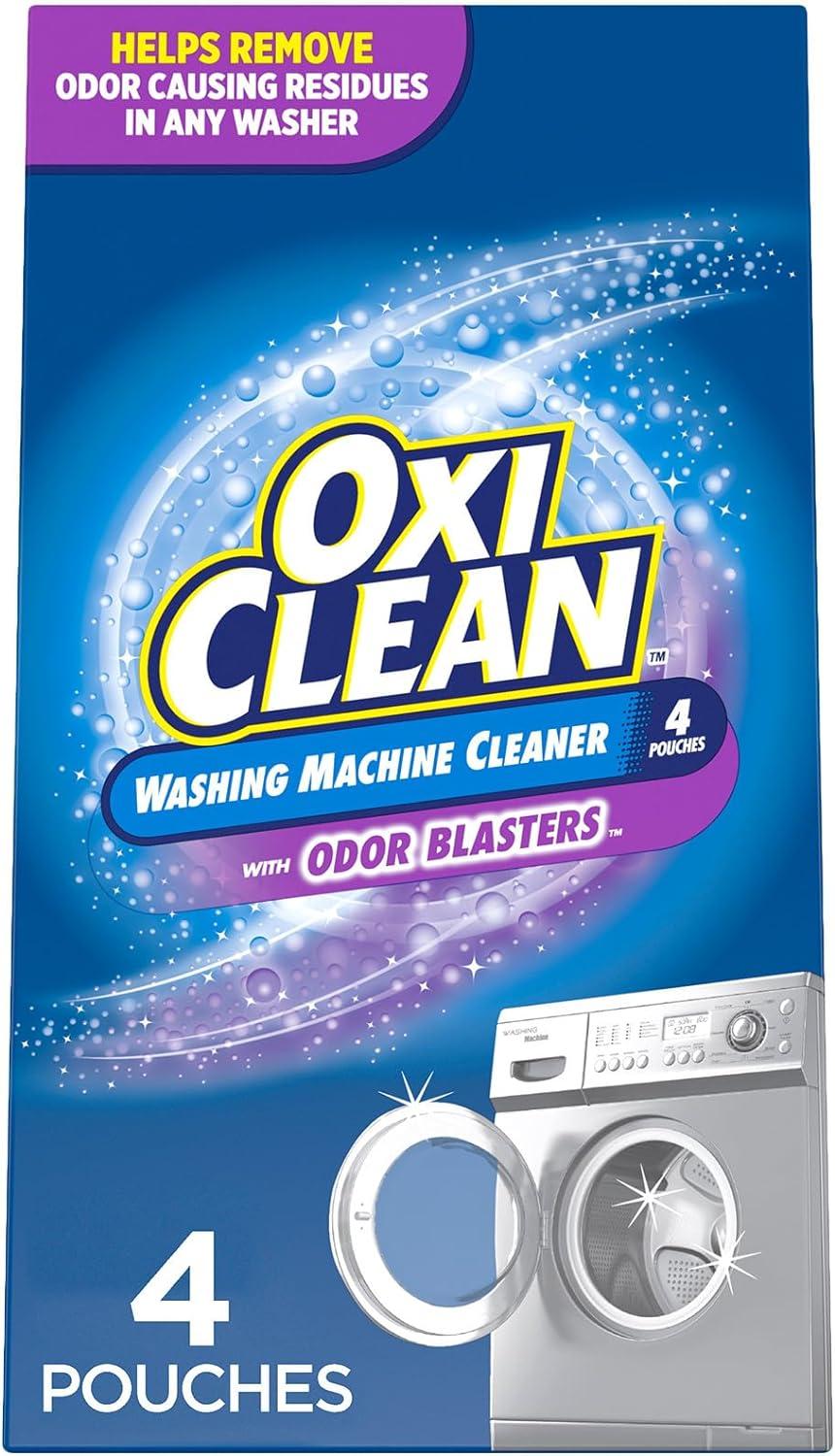 OxiClean Washing Machine Cleaner with Odor Blasters, 4 Count 11.28 oz