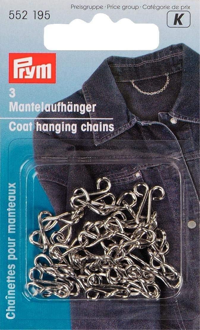Prym Coat Hanging Chains, Metal, Beige, Brown, Black, Farbig Sortiert, 3 Stück