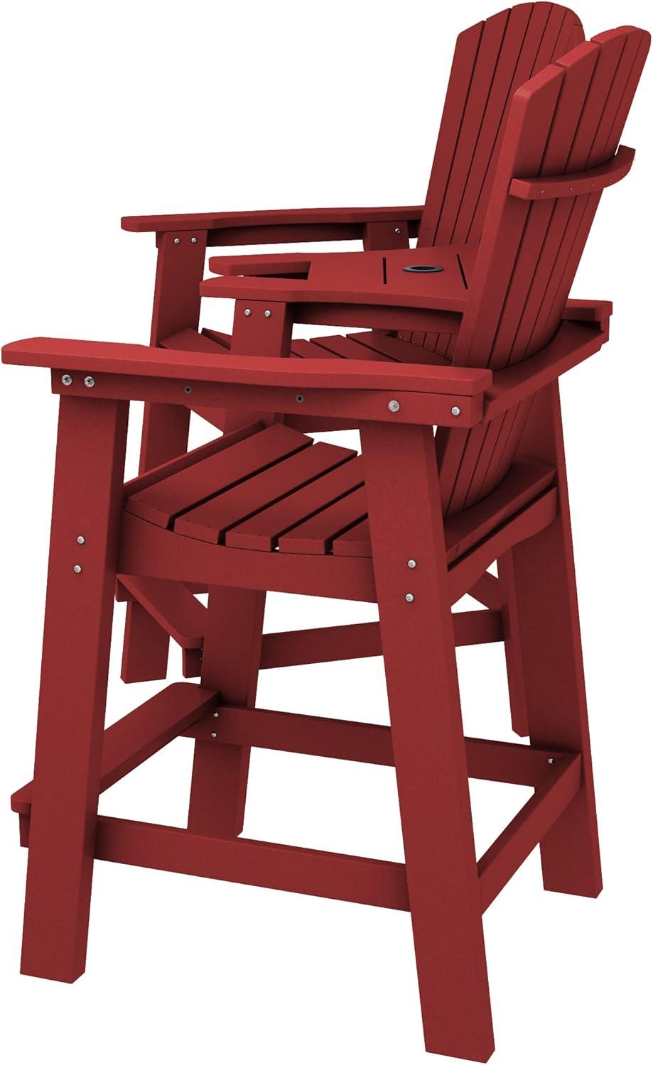 Rosecliff Heights Wolak HDPE Outdoor Adirondack Chair Set With Table