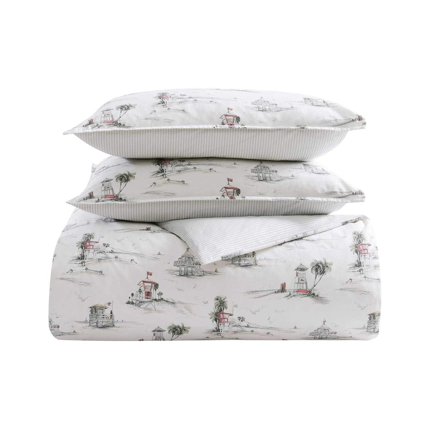 Tommy Bahama Home Beach Club Tropical Cotton Duvet Cover Set