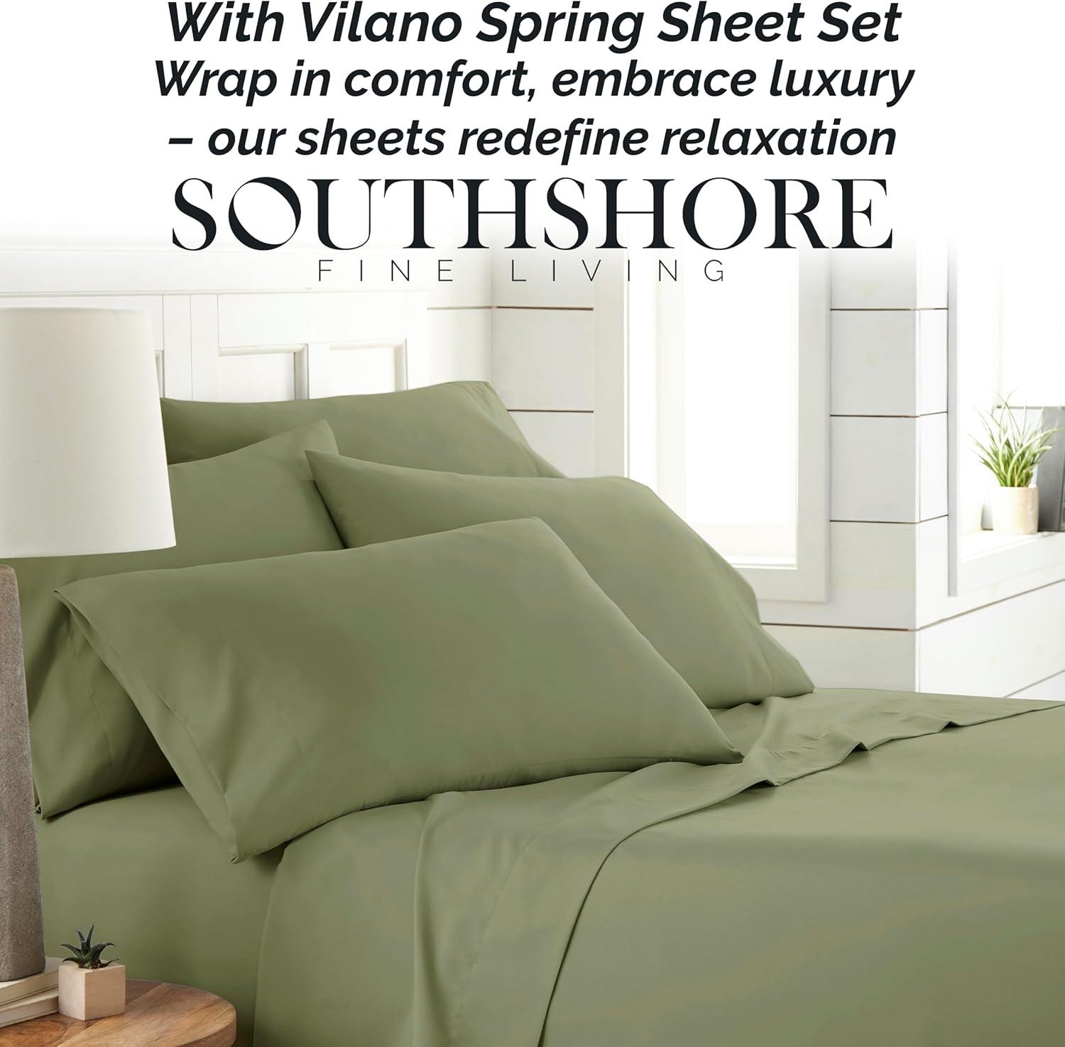 Sage Green Queen Microfiber Deep Pocket Sheet Set