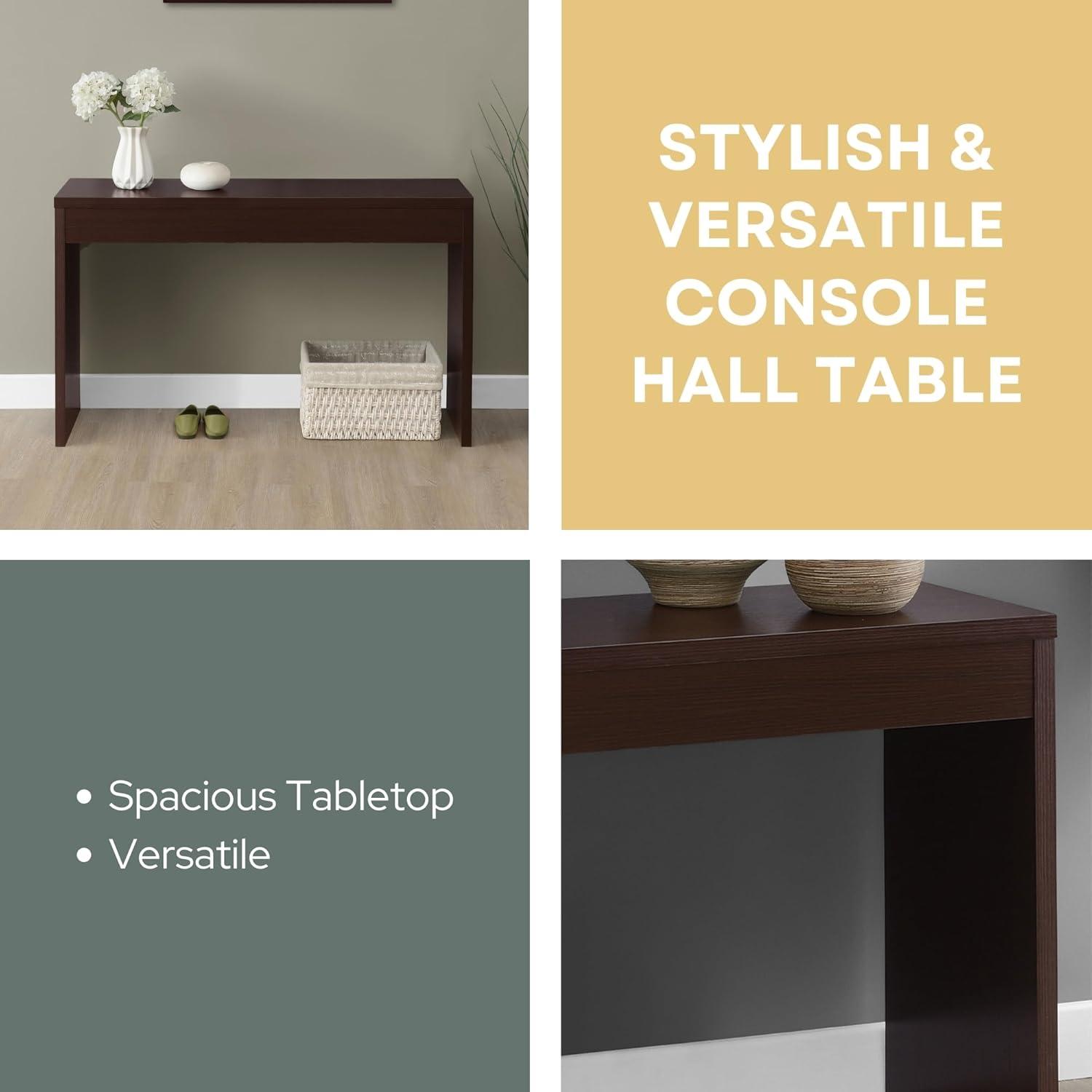 Convenience Concepts Northfield Wall Console in Espresso Wood Finish