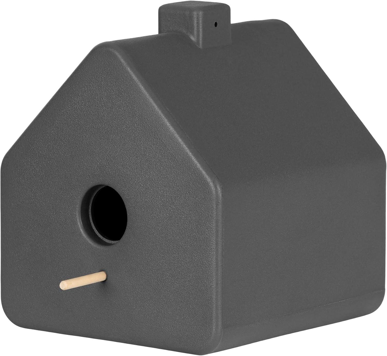 Dalya Dark Gray Scandinavian Decorative Birdhouse