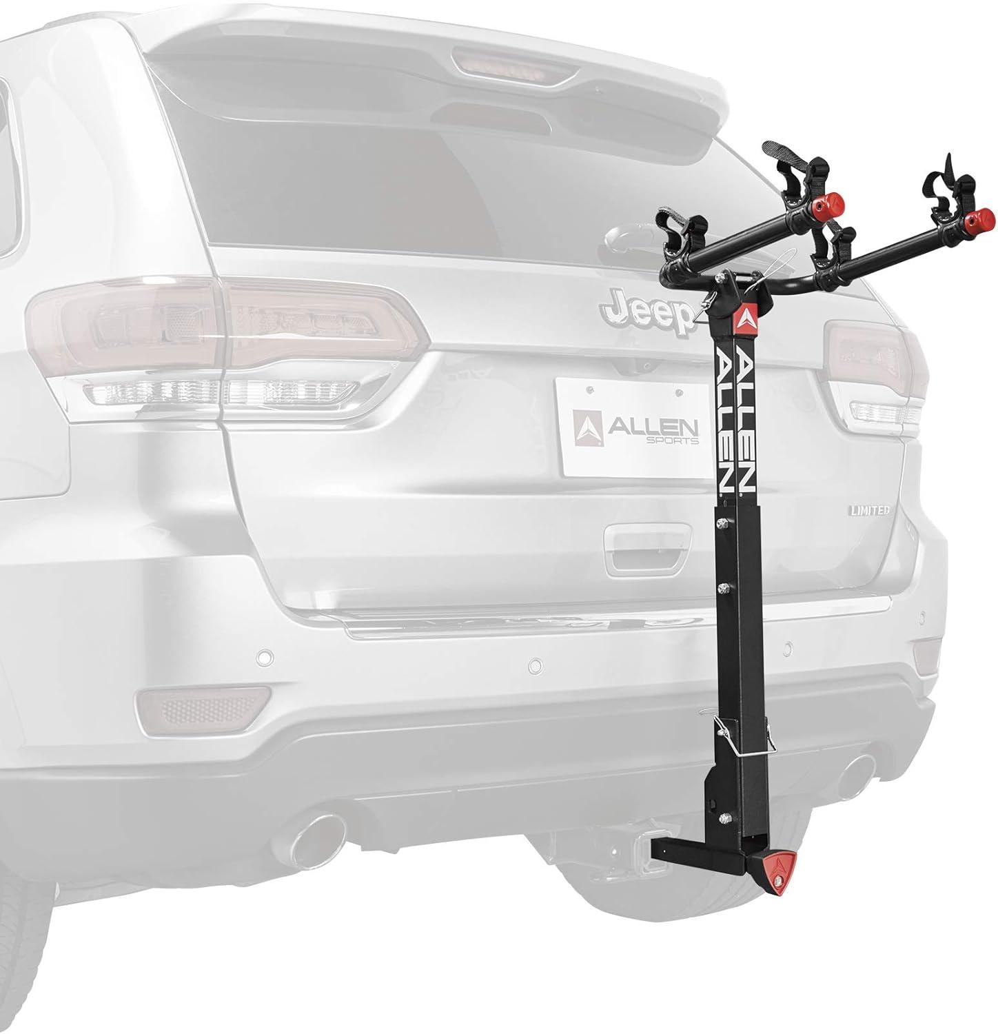 Deluxe Locking Quick Release 2-Bicycle Hitch Mounted Bike Rack Carrier, 522QR