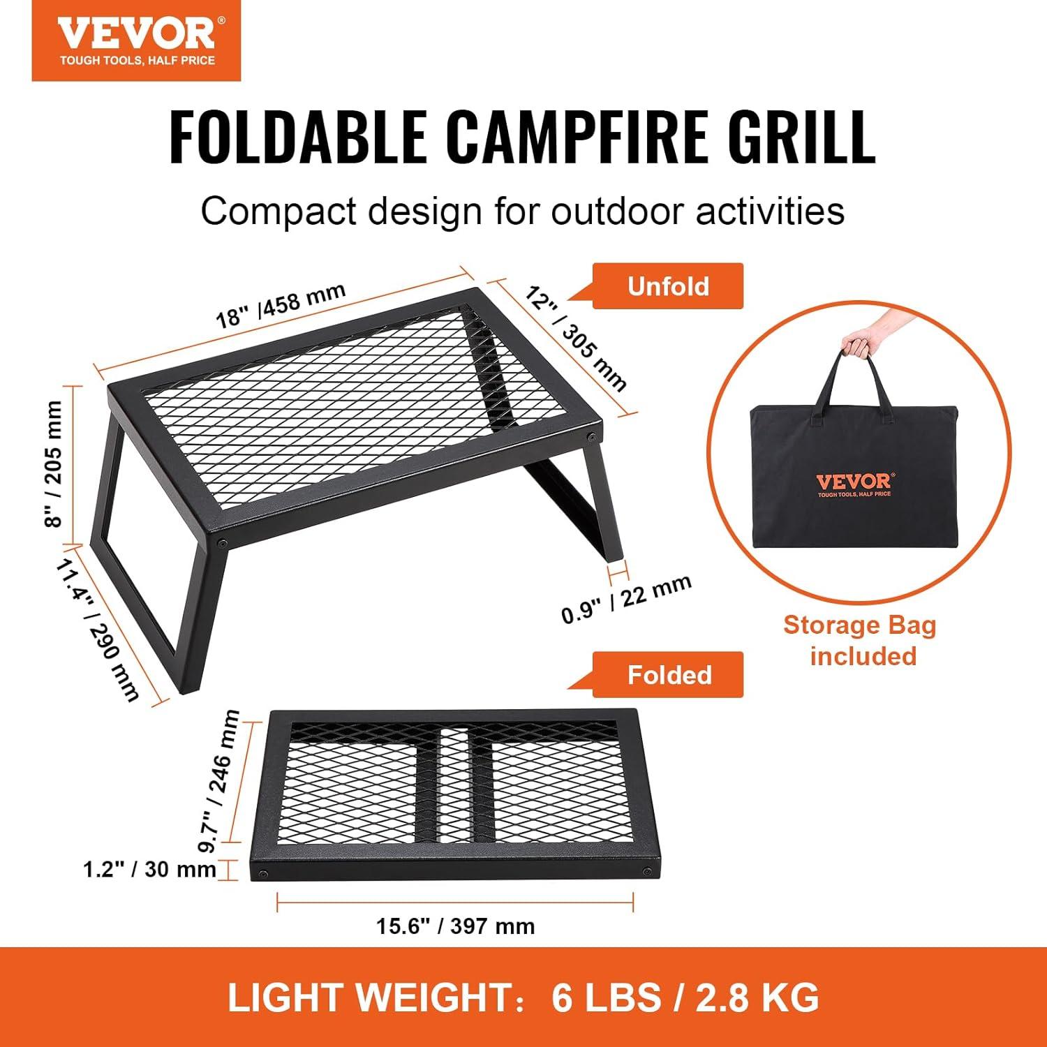 VEVOR 18'' W Portable Charcoal Grill