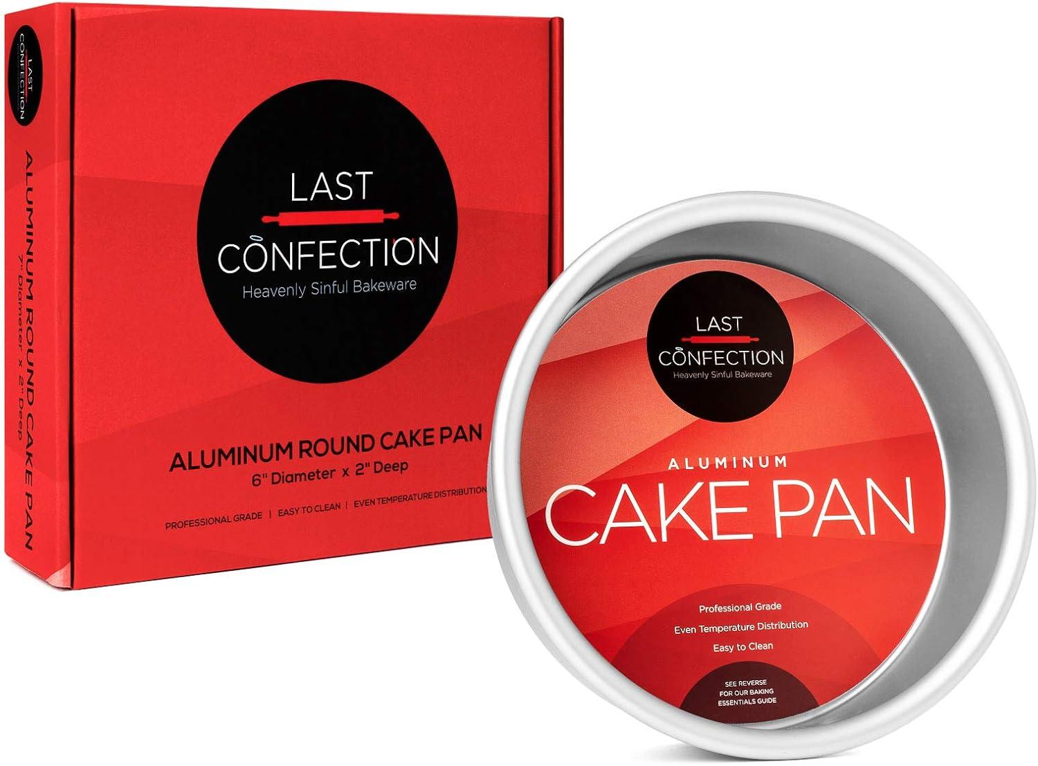 Last Confection Aluminum Round Cake Pans - Professional Bakeware