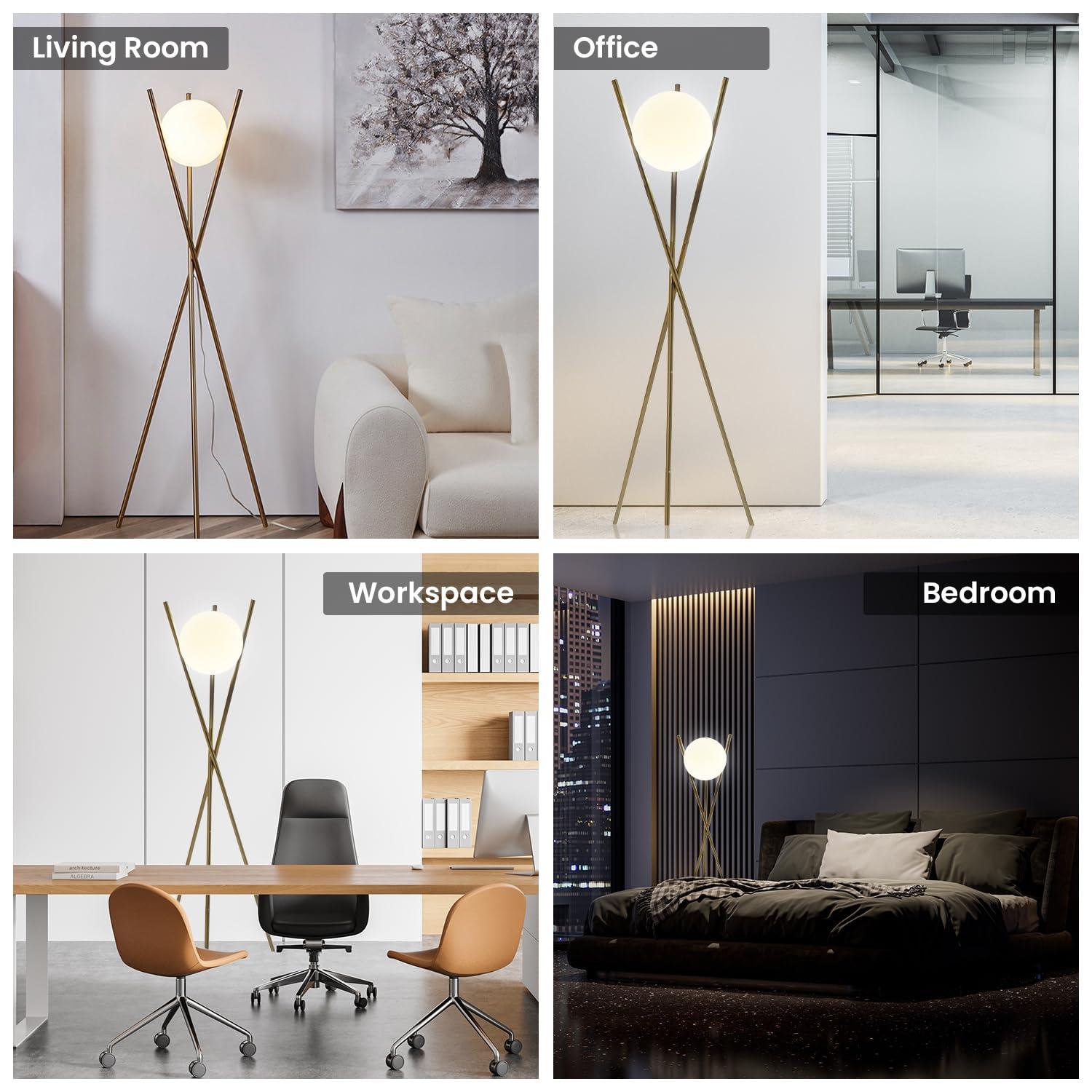 Ozarke Solstice Floor Lamp - Gold