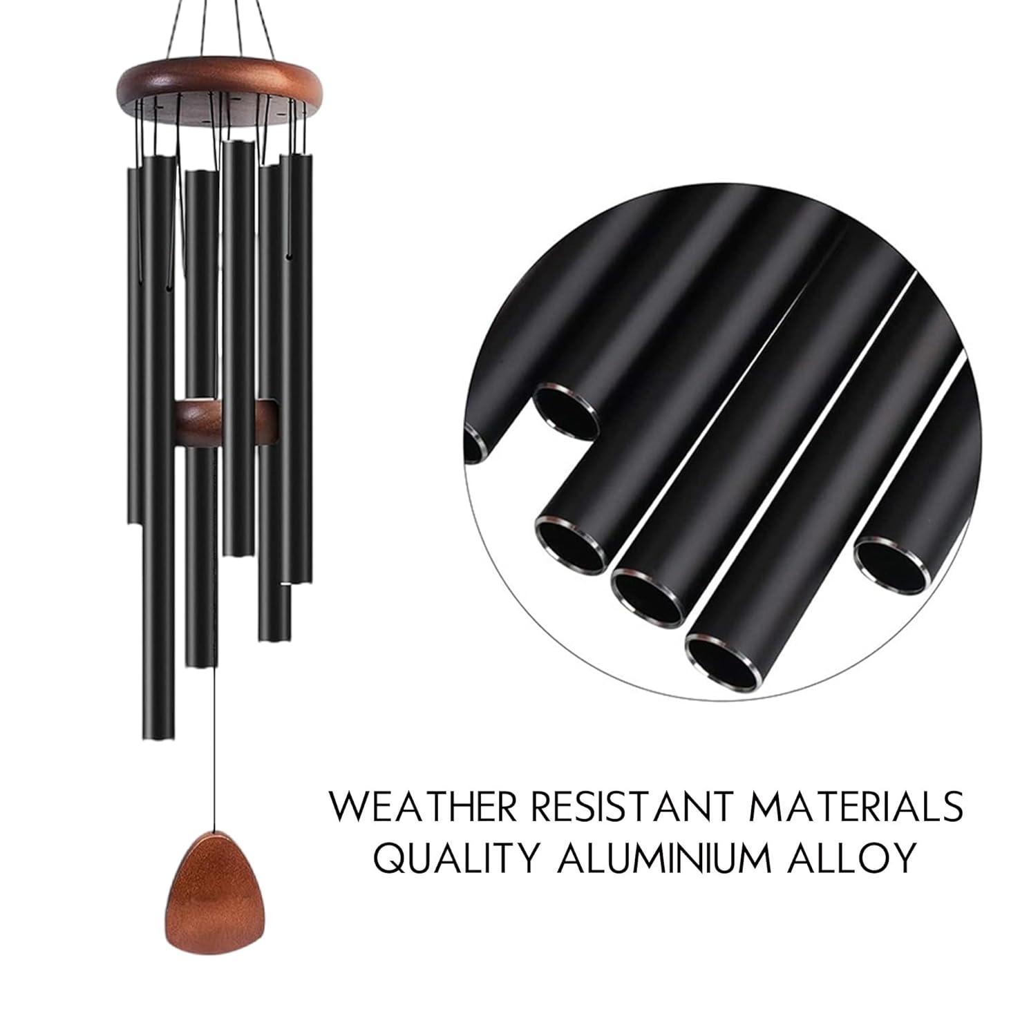 Large Aluminium Wind Chimes 37 Inches to Create a Zen Atmosphere Suitable for Outdoor, Garden, Patio Decoration. Classic Wind Chimes with Wind
