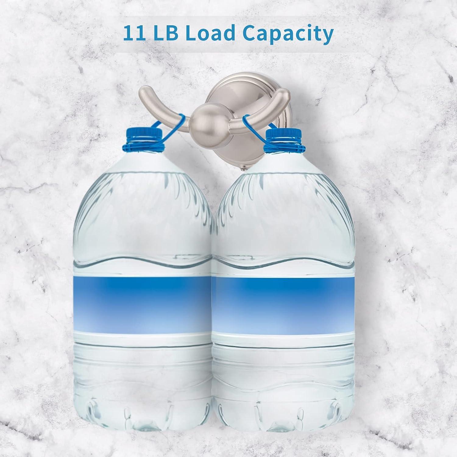 FILTA Bathroom Towel Hooks, Brushed Nickel Robe & Towel Hooks for Wall Mounted, Traditional Towel and Robe Hooks for Hanging Towels, Bath Towel Holder for Shower(2 Pack)