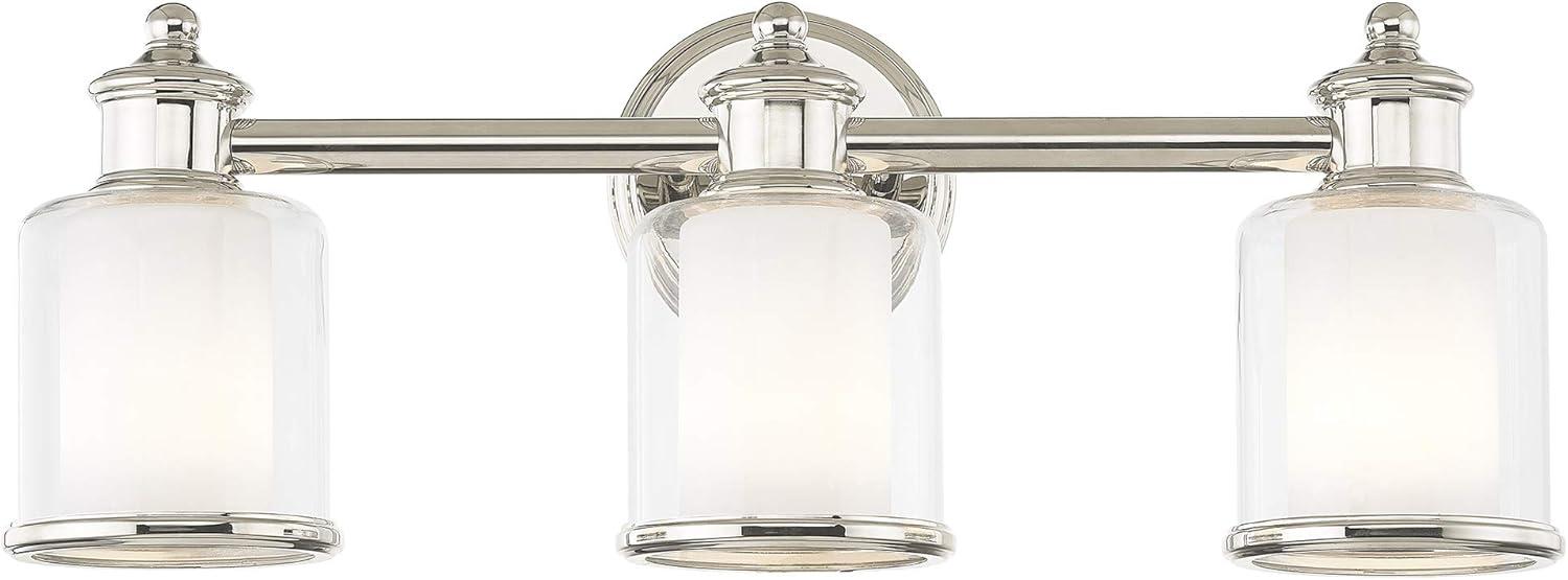 Livex Lighting Middlebush 3 - Light Vanity in  Polished Nickel