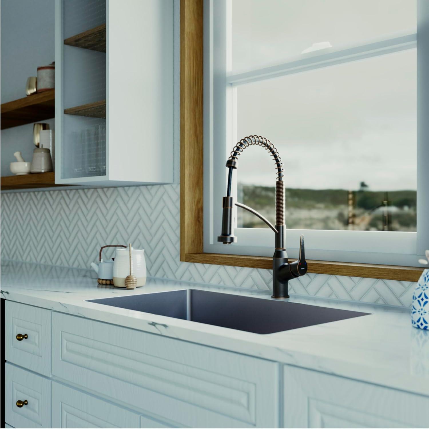 Karran Scottsdale Single-Handle Pull-Down Sprayer Kitchen Faucet