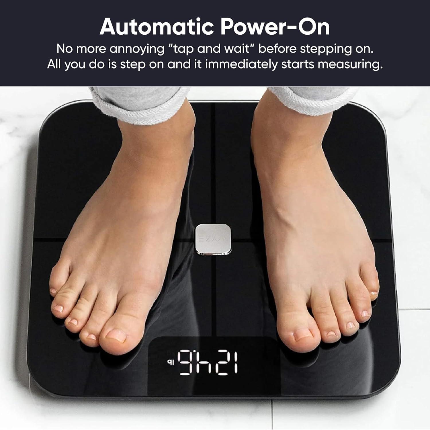 Black Digital Smart Body Analysis Floor Scale