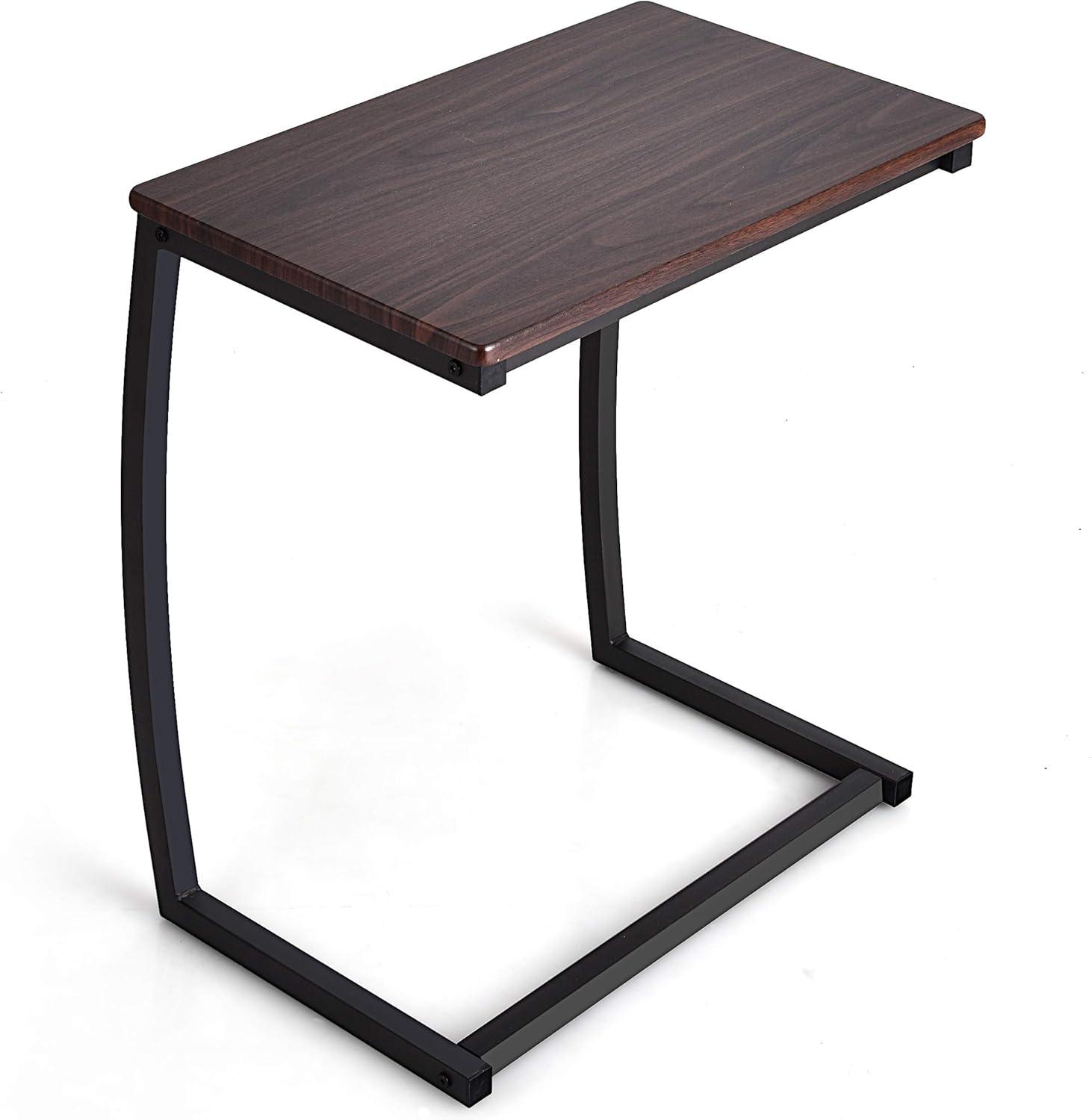 Canddidliike Steel Frame C-shaped Sofa Side End Table-Coffee, End Table for Bedroom Living Room