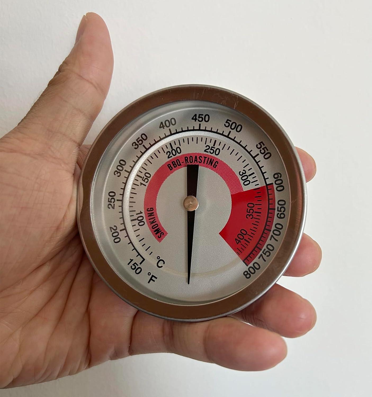 BBQ Grill Thermometer Heat Indicator Replacement Parts for Kitchenaid 720-0787D, 720-0819, 720-0745, 720-0733A, 720-0745B, 720-0826 - Compatible Barbeque Temperature Gauge Thermostat