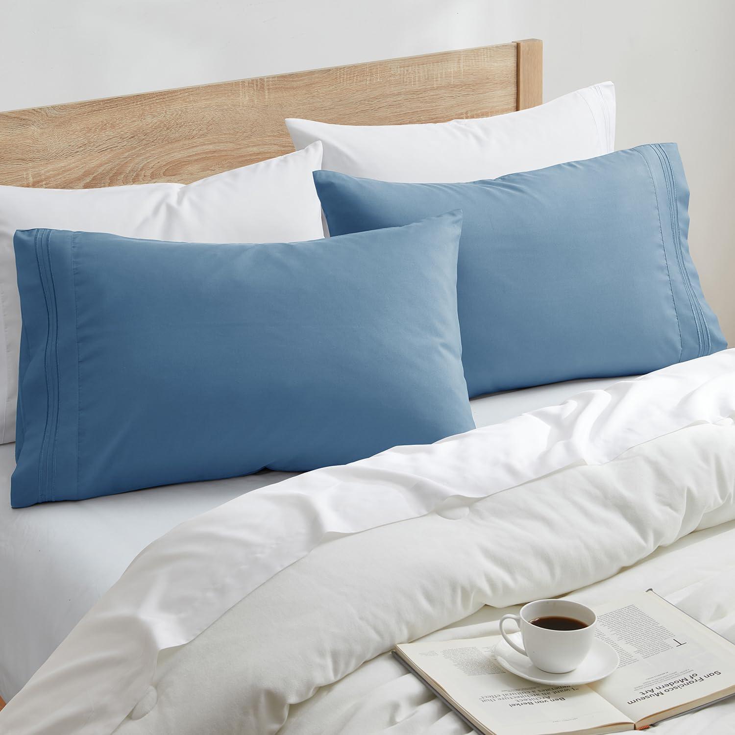 Bare Home Microfiber Pillowcase Set Envelope Closure