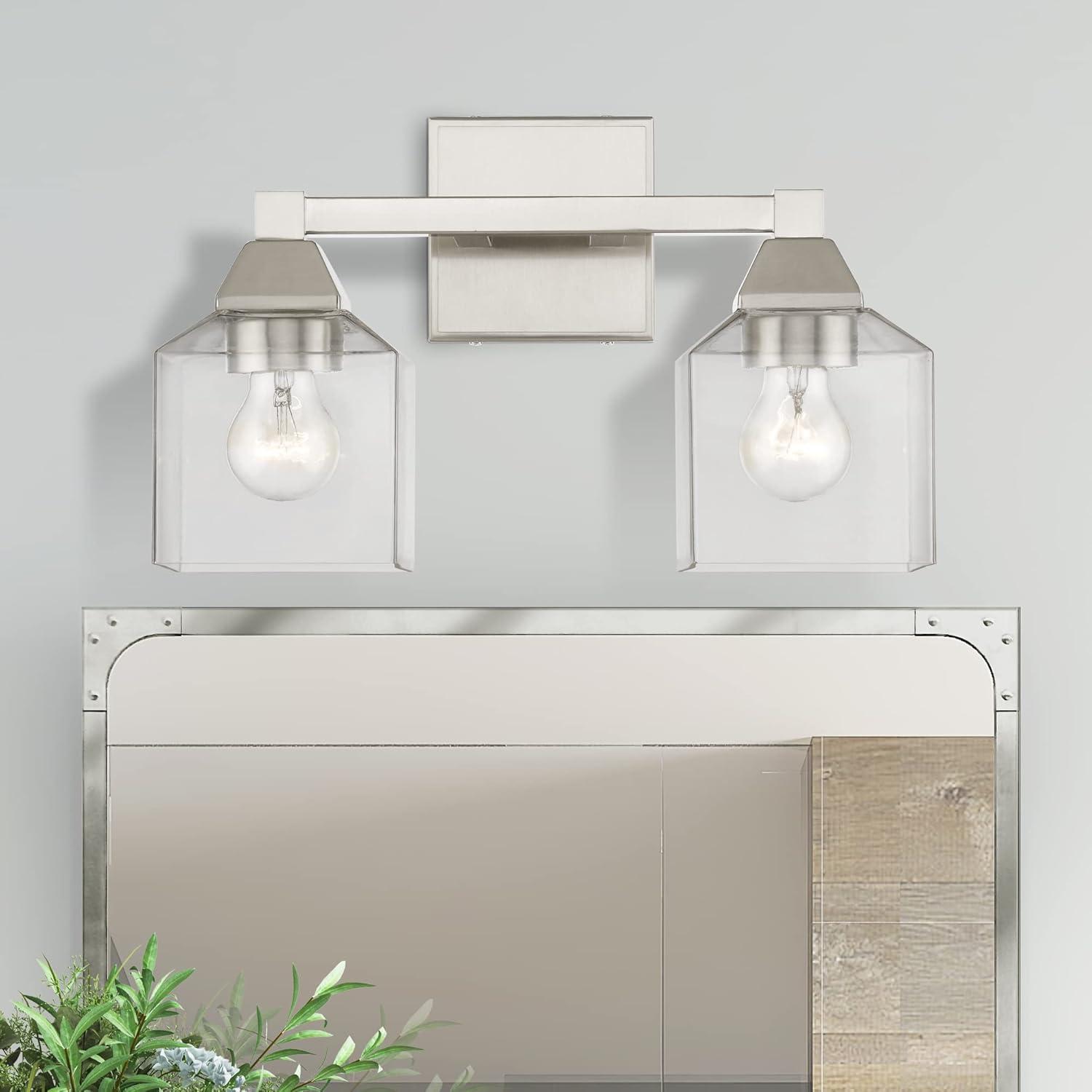 Livex Lighting Aragon 2 - Light Vanity in  Brushed Nickel