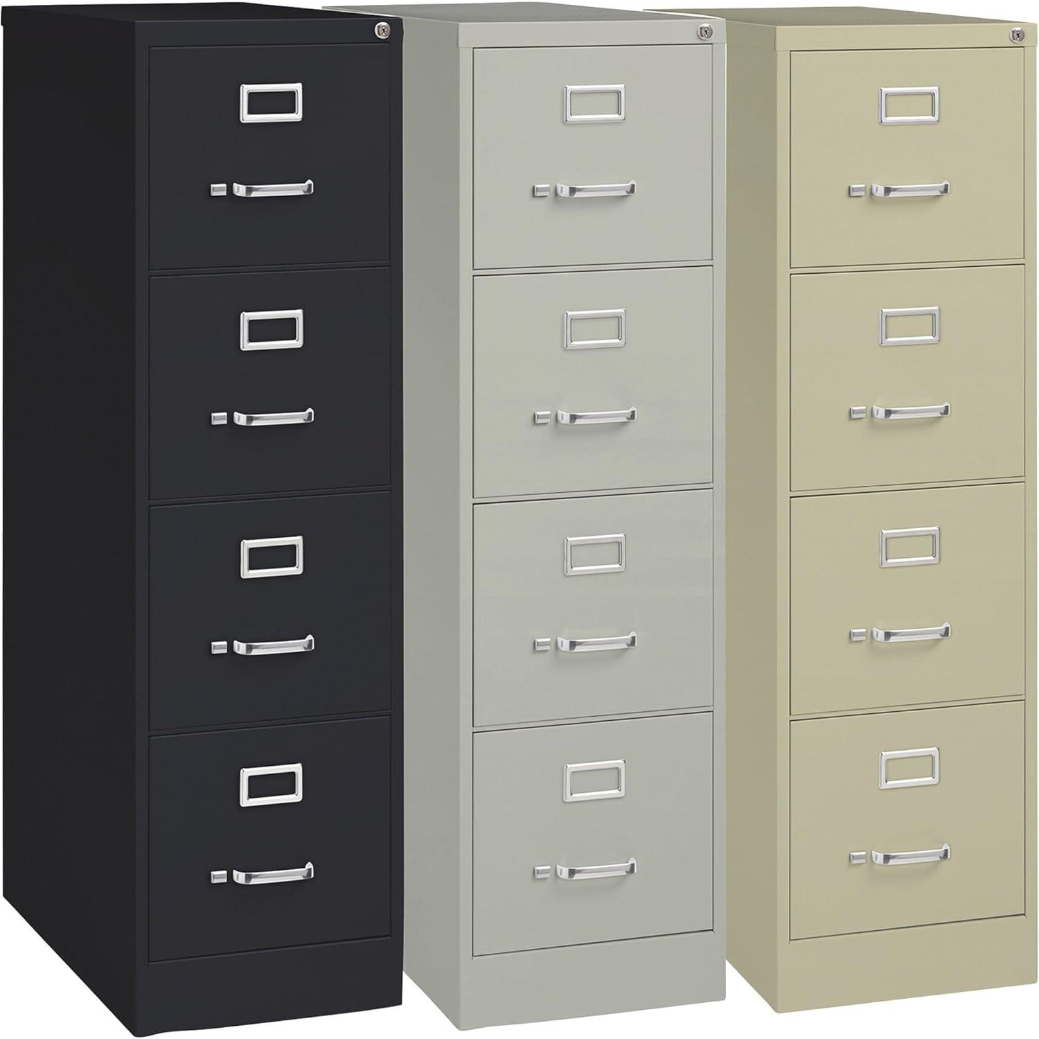 Putty 4-Drawer Lockable Fire Resistant Vertical File Cabinet