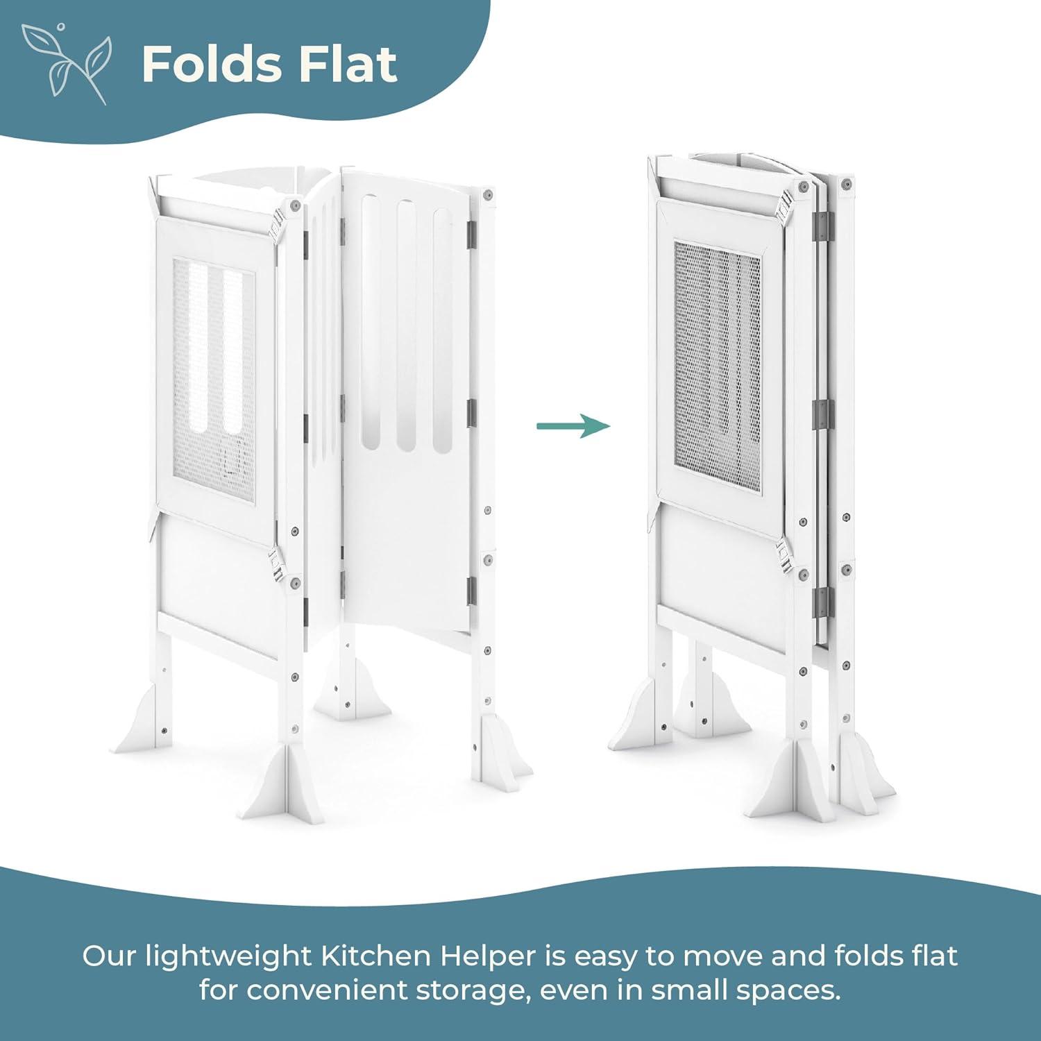 Guidecraft Contemporary Kitchen Helper Foldable Step Stool