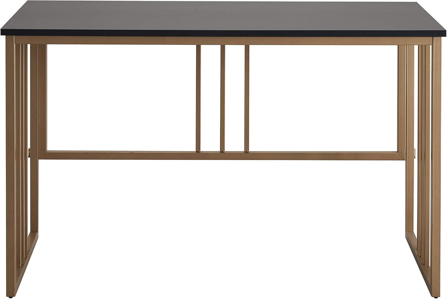 Leick Home Mission Computer Desk in Black and Gold