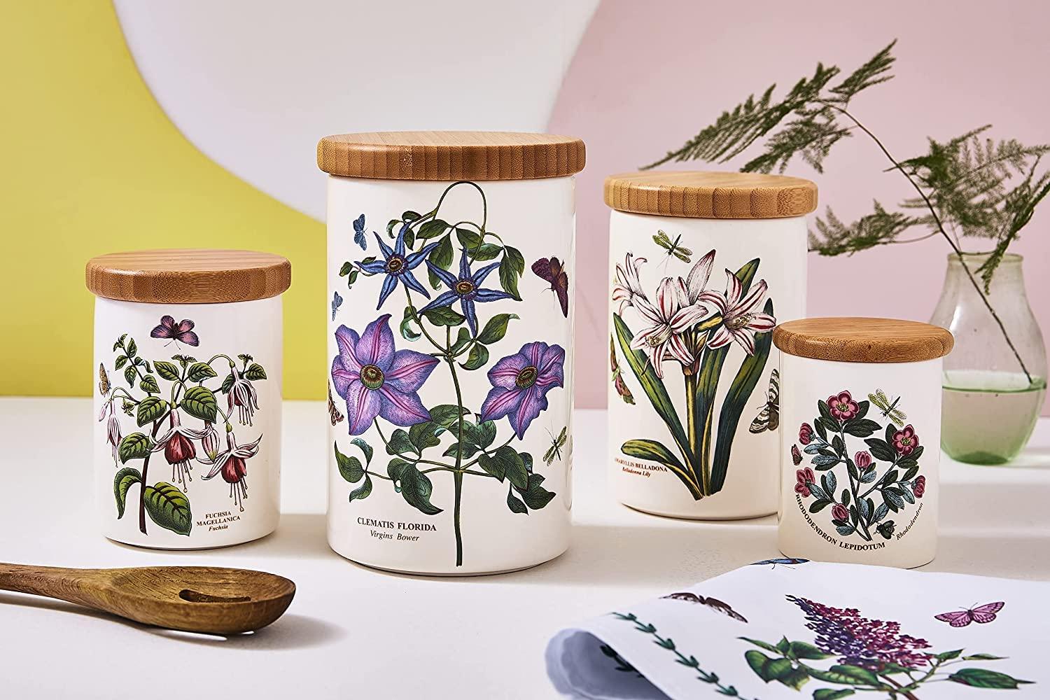 Portmeirion Botanic Garden 5.5" Airtight Canister Fuchsia