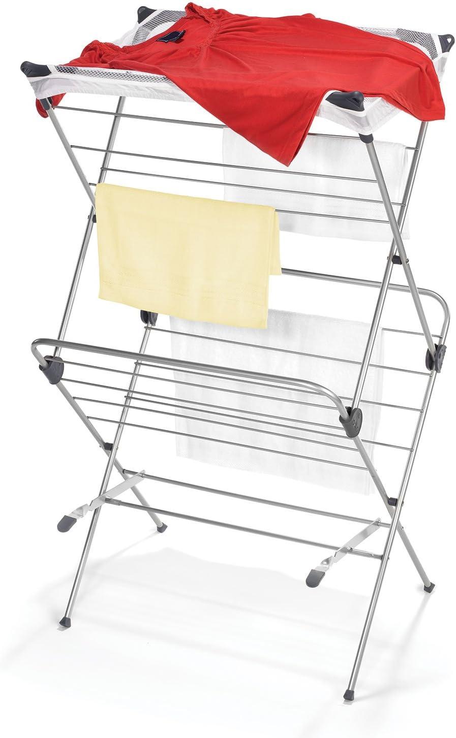 Polder DRY-4063 Dryer Rack Deluxe With Mesh, 2-Tier,  Steel