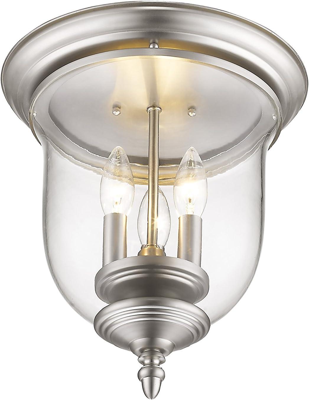 Livex Lighting Legacy 3 - Light Flush Mount in  Brushed Nickel