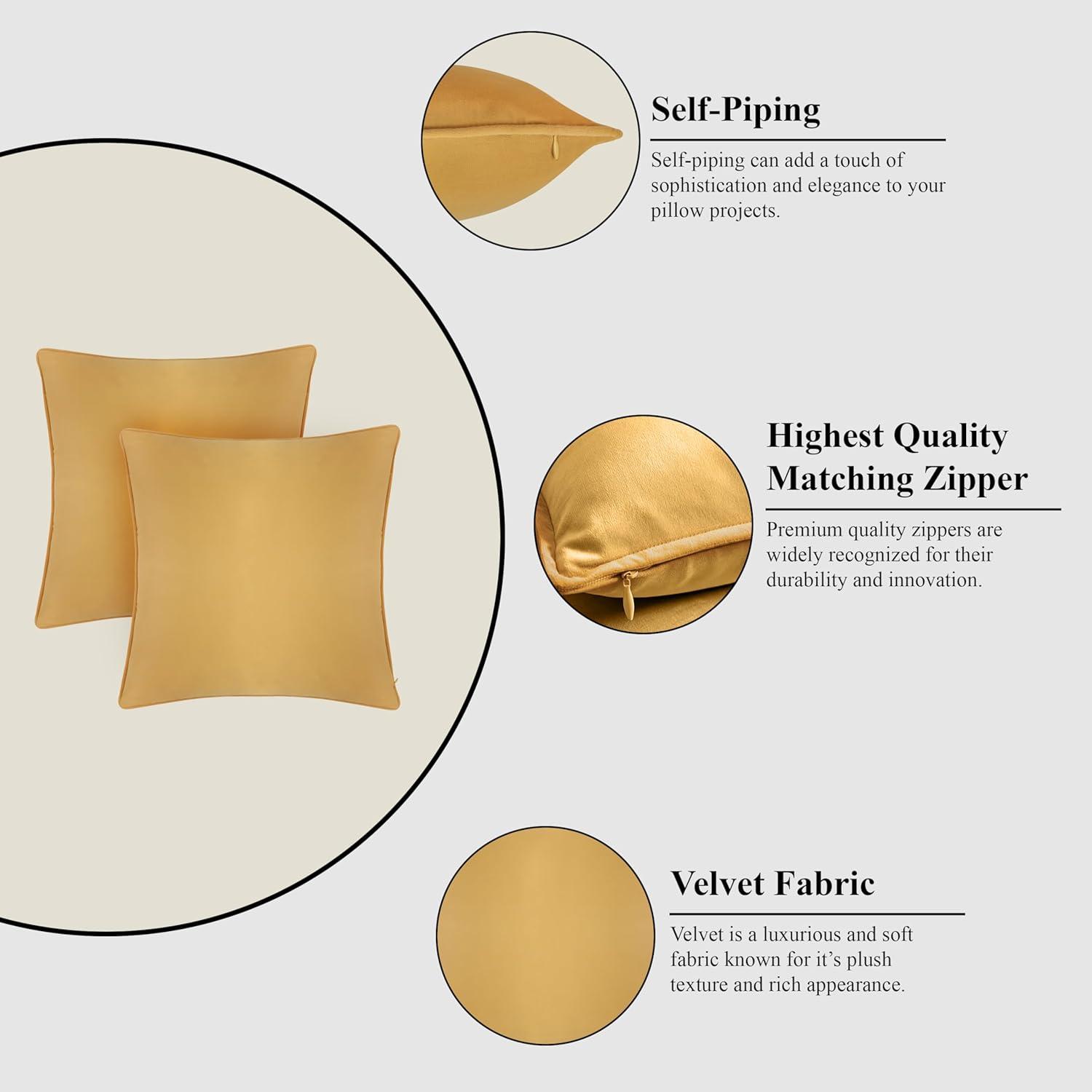 A1 Home Collections LLC Velvet Pillow Cover (Set of 2)
