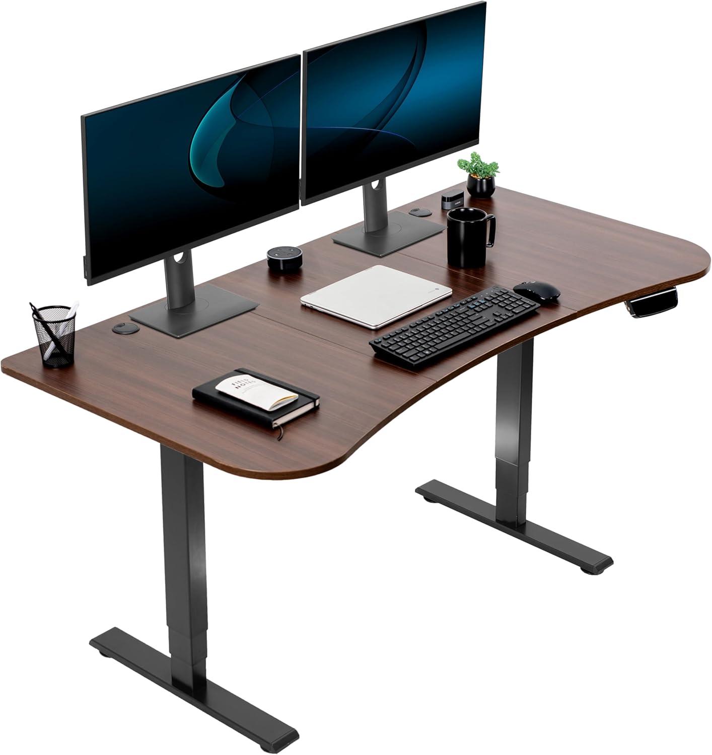 63" x 32" Electric Desk with Touch Screen Memory Controller, 2E1B Series