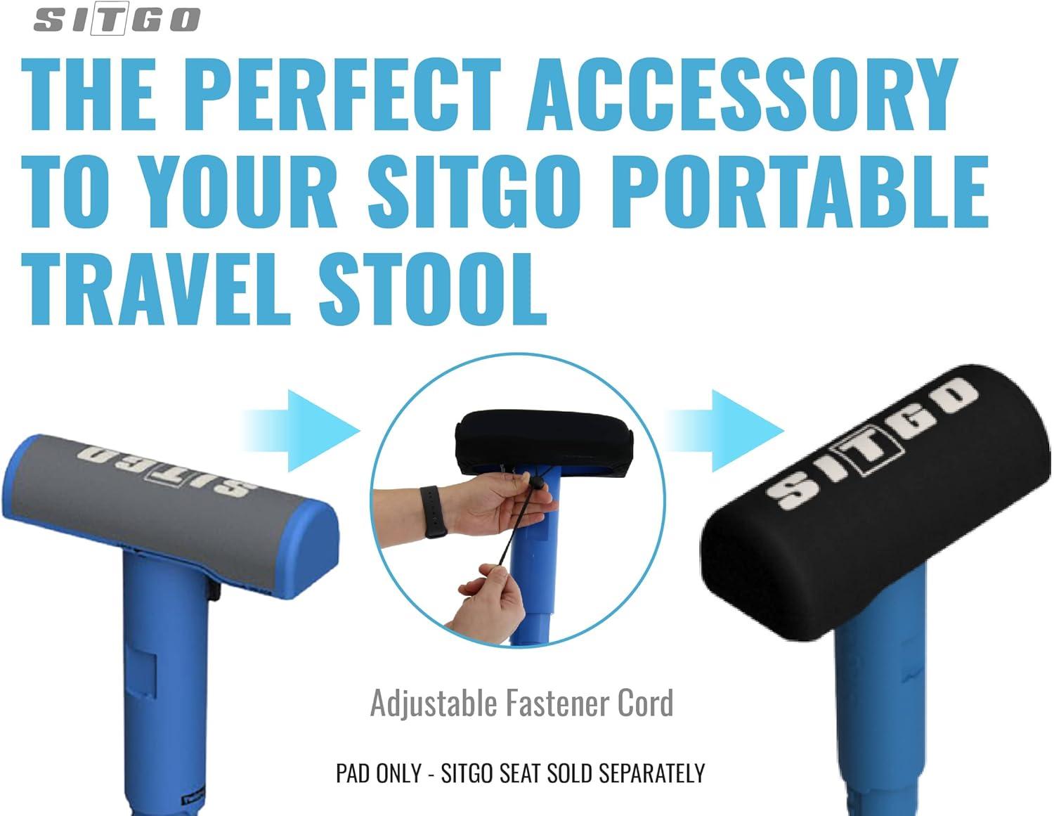 SitGo Portable Folding Seat Cushion Pad Only, 1/2" Thick, 1pk