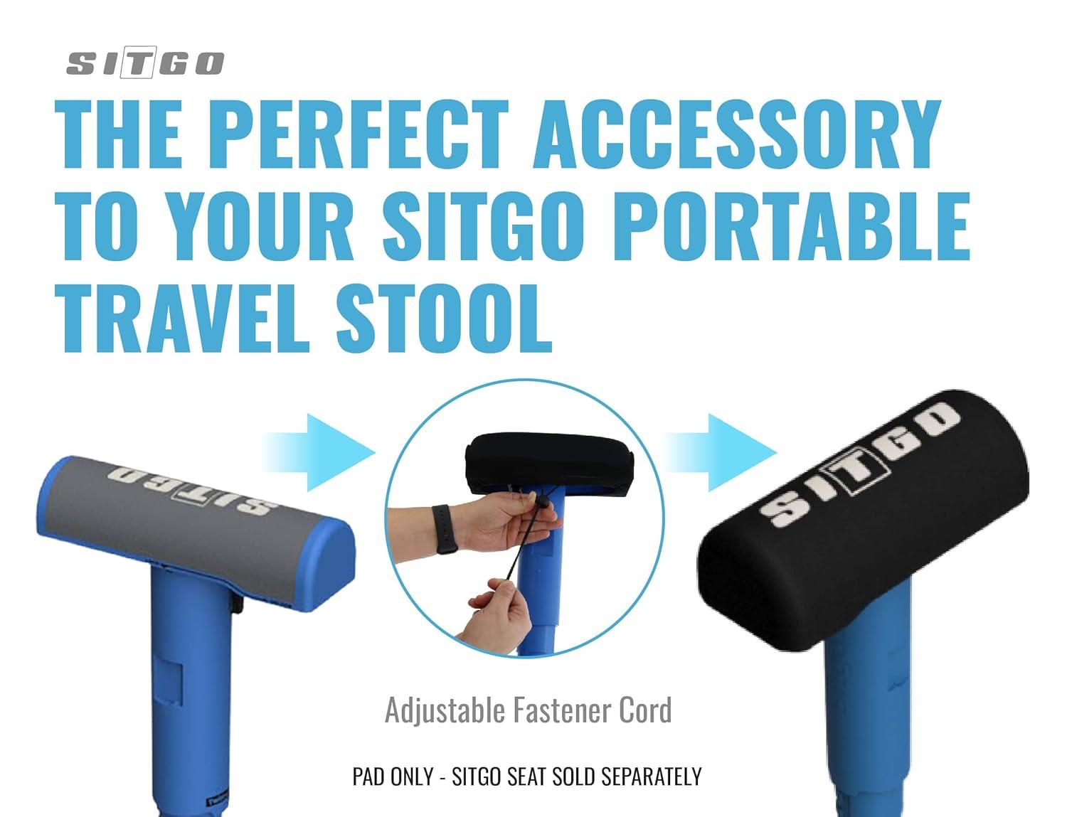 SitGo Portable Folding Seat Cushion Pad Only, 1/2" Thick, 1pk