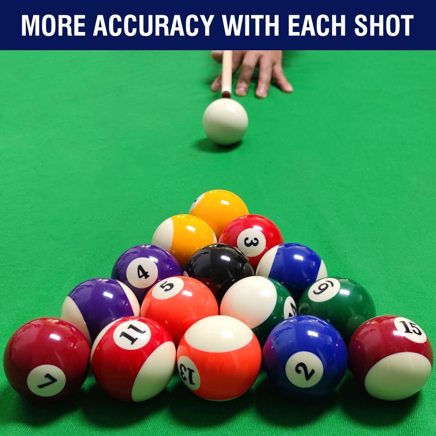 GSE Professional Billiards Pool Balls Set – 2-1/4" Regulation Size, Standard 16 Pool Balls, Art Numbered Design