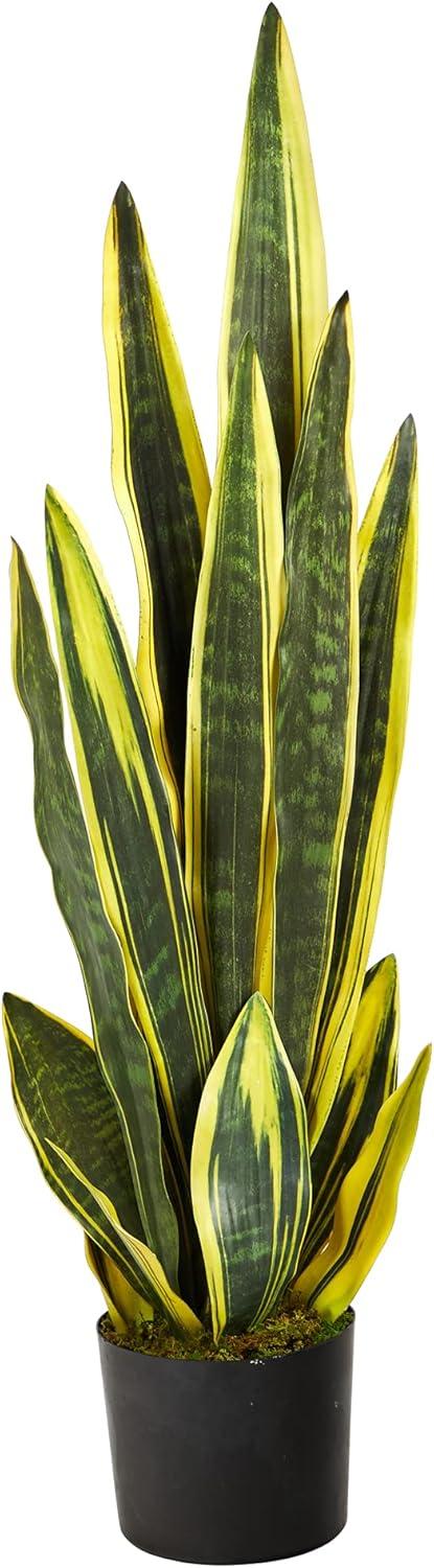 Primrue Faux Snake Plant (Sansevieria) Tree in Planter