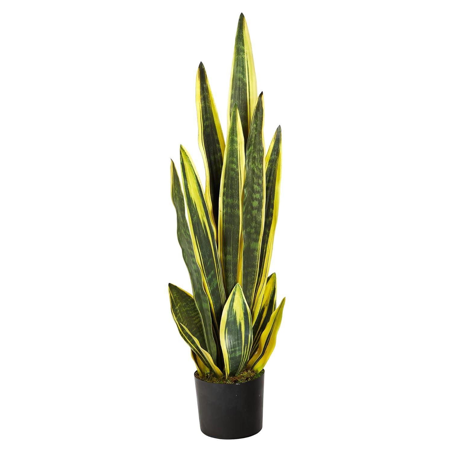 Primrue Faux Snake Plant (Sansevieria) Tree in Planter