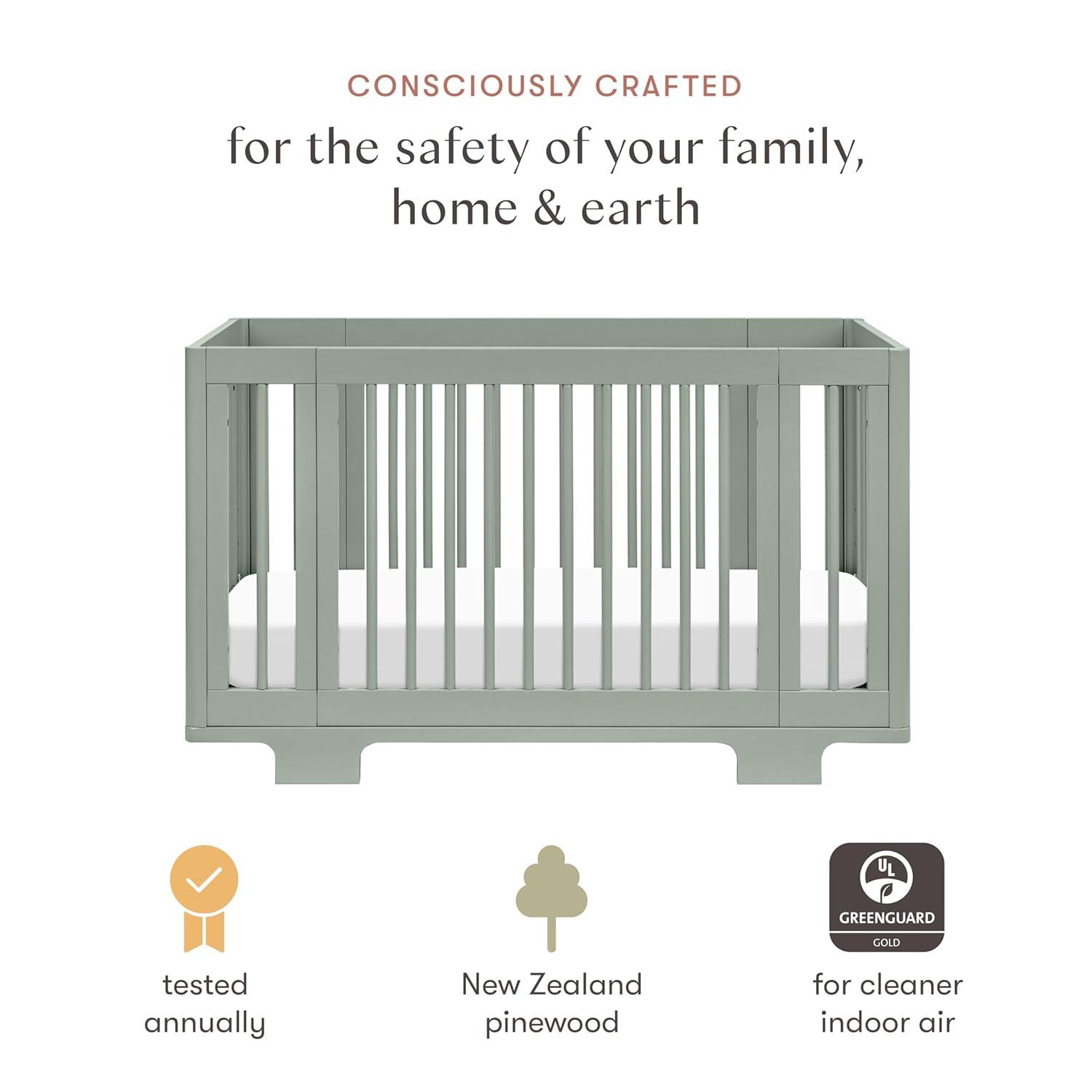 Yuzu 8-In-1 Convertible Crib With All-Stages Conversion Kits