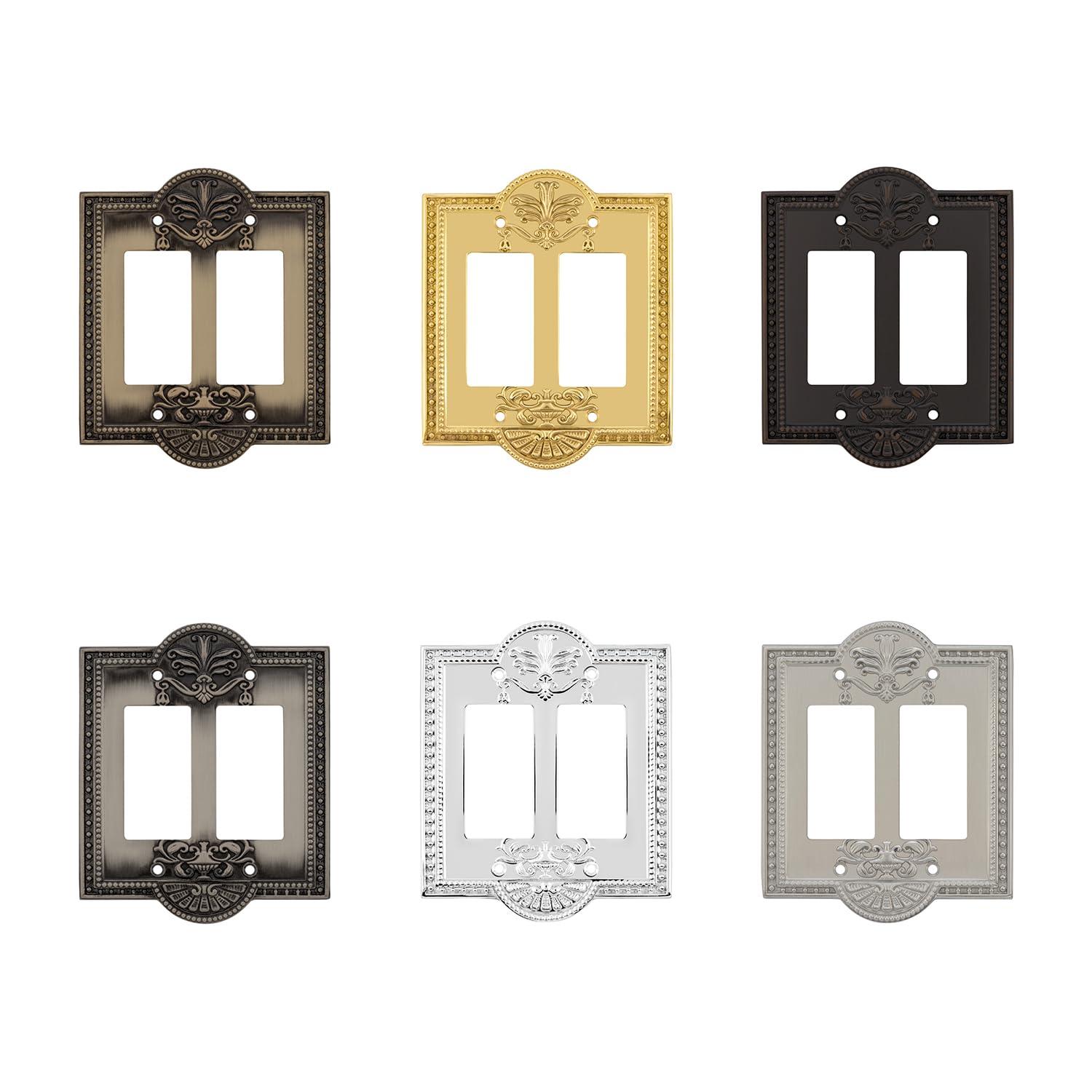 Meadows 2-Gang Rocker Light Switch Wall Plate