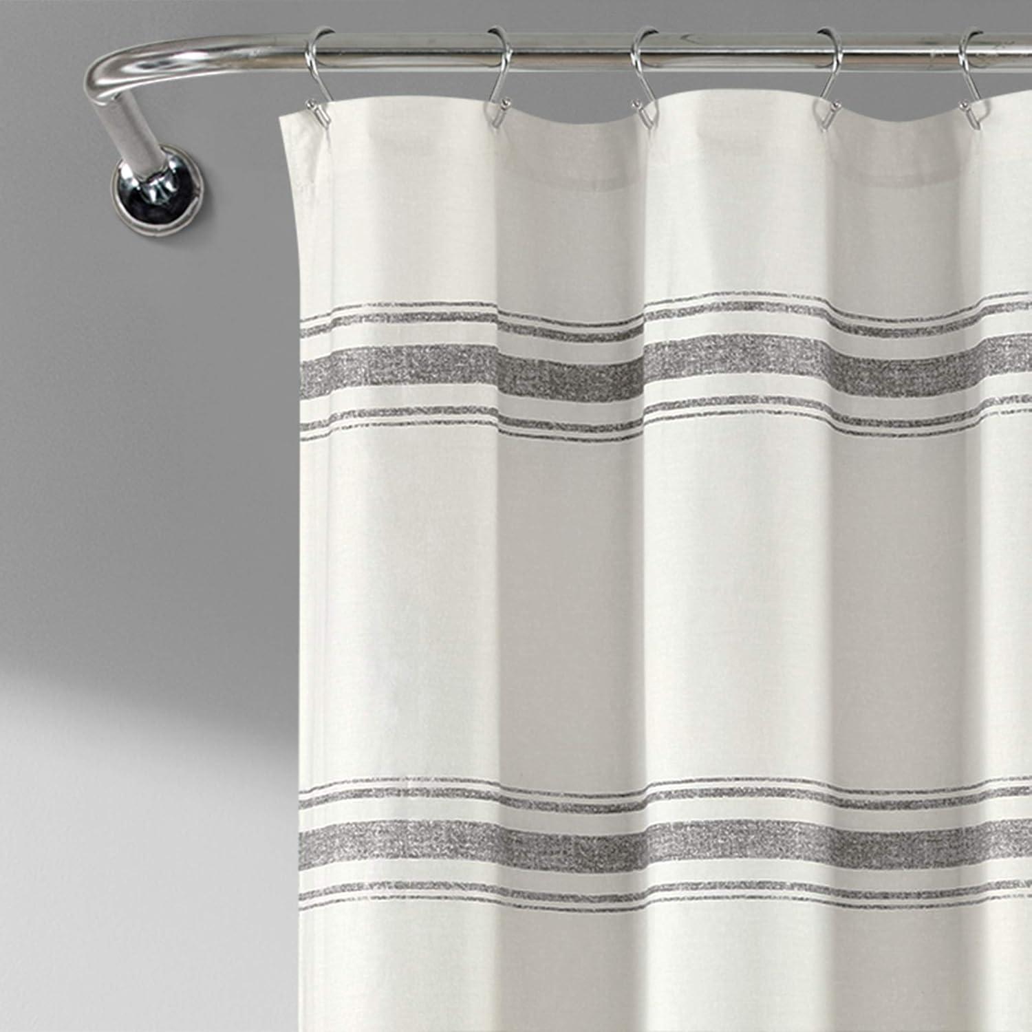 Gilroy Cotton Striped Shower Curtain