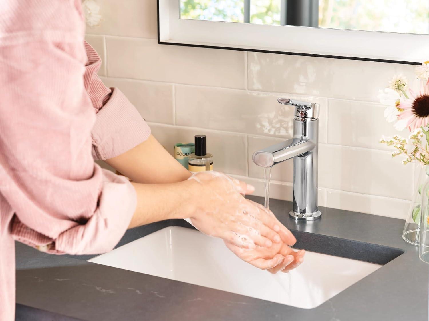 Moen Moen Meena Single Hole Bathroom Faucet with Drain Assembly 84794