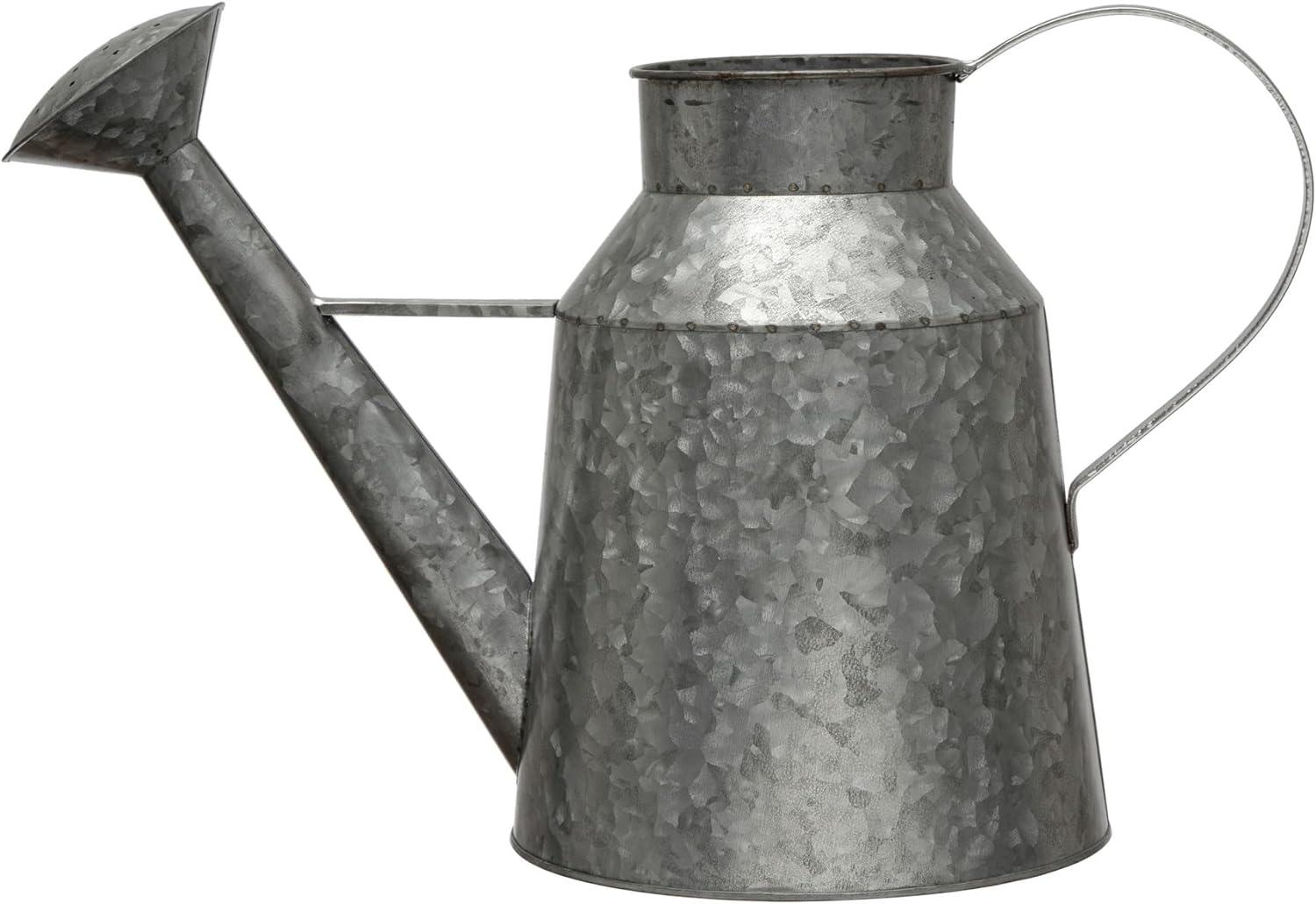 Creative Co-Op Galvanized Metal Watering Can