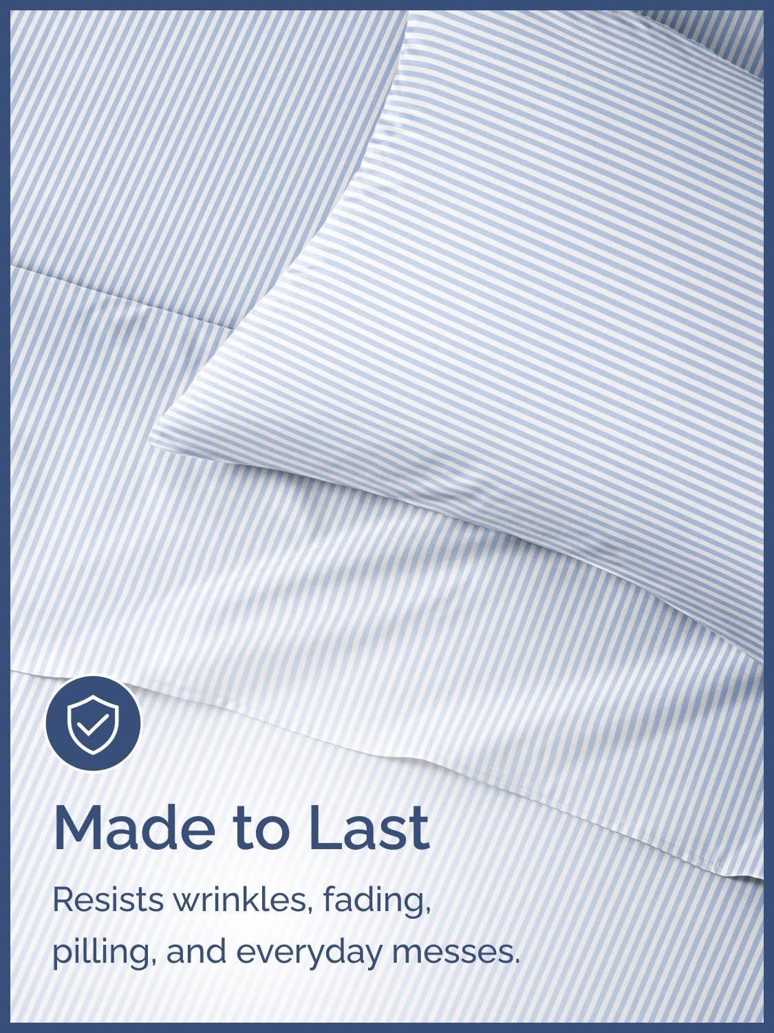 CGK Linens 4 Piece Kids Microfiber Sheet Set - Wrinkle Free - Cute, Cozy, Soft