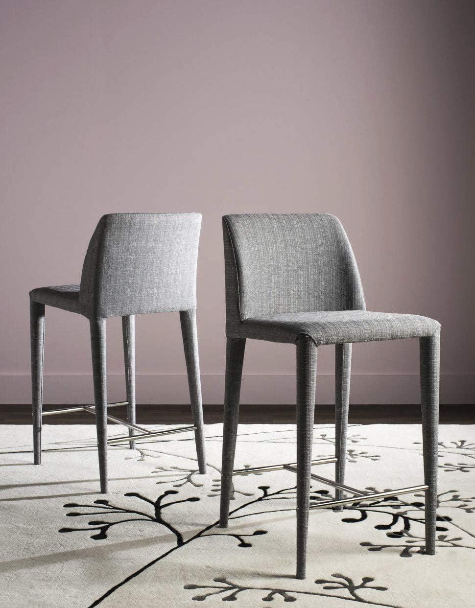 Garretson Counter Stool (Set of 2) - FOX2021 - Black - Safavieh Couture