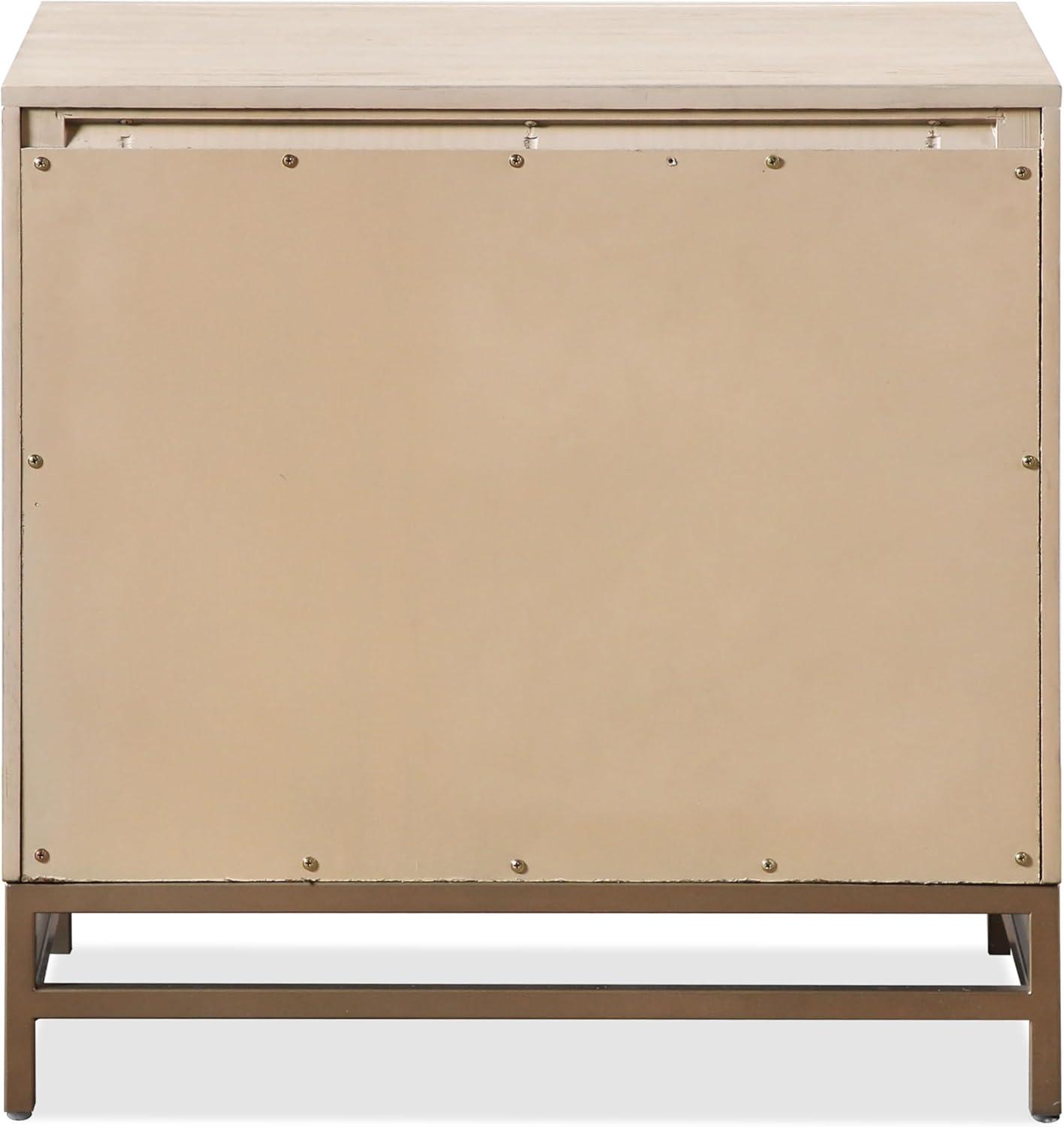 HOMES: Inside + Out 3pc Queen Neovesi Platform Bedroom Set Boho with 2 Nightstands Oak