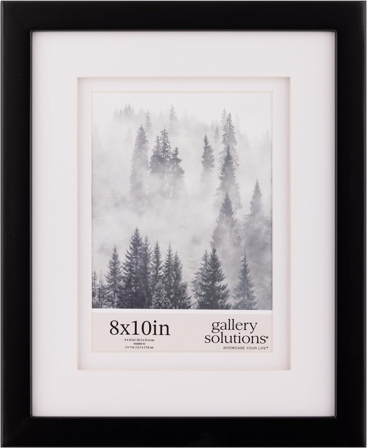 Gallery Solutions Wood Wall Frame with Double Mat Image