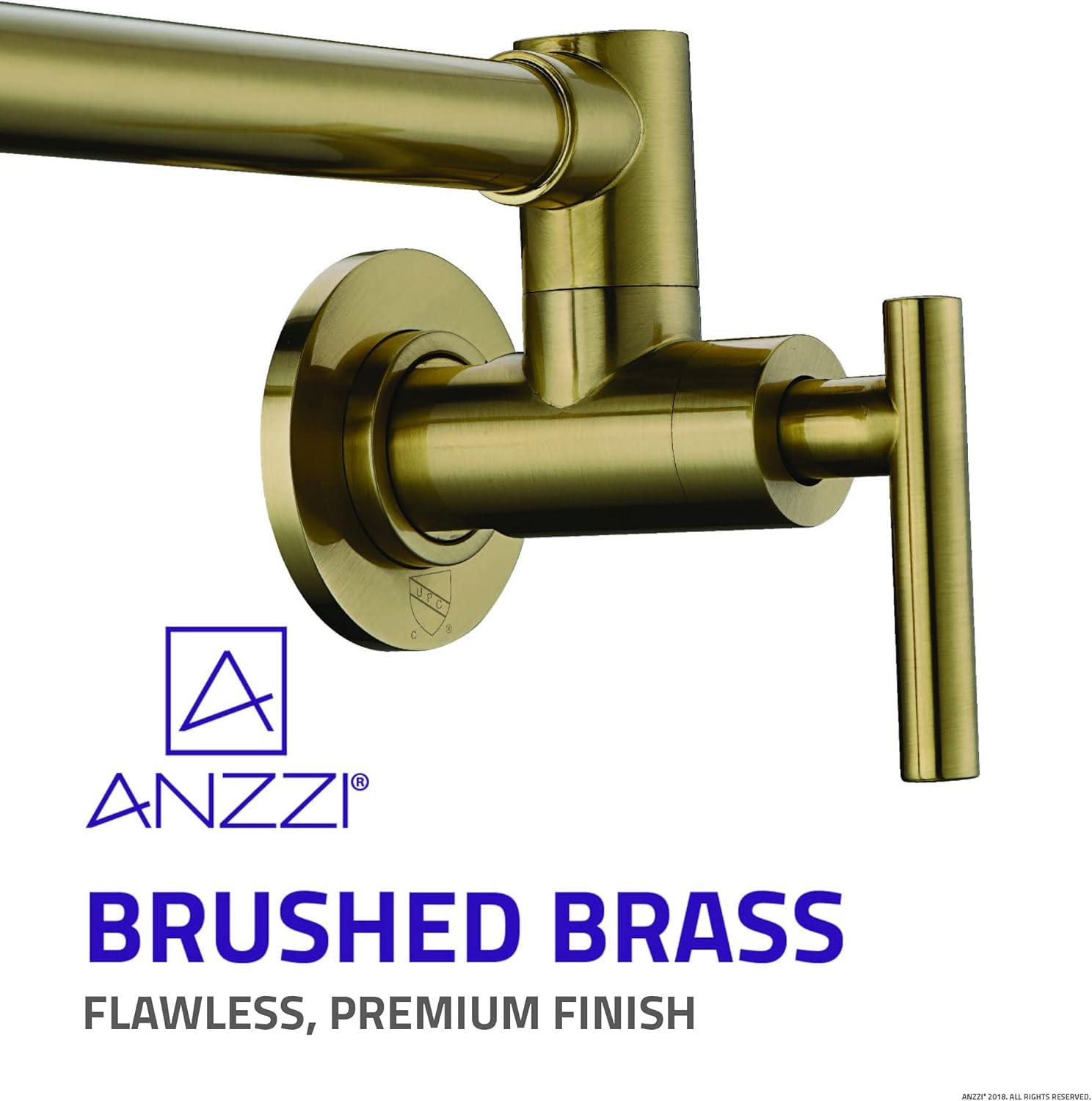 ANZZI ANZZI Braccia Series 24" Wall Mounted Pot Filler With Accessories KF-AZ258BN