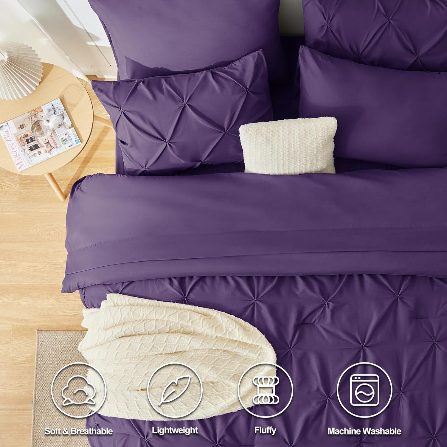 Comforter Set Purple - 7 Piece - King