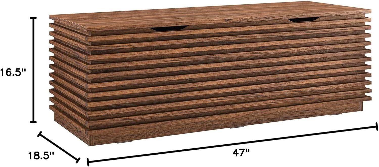 Modway Render 47" Wood Grain Storage Bench