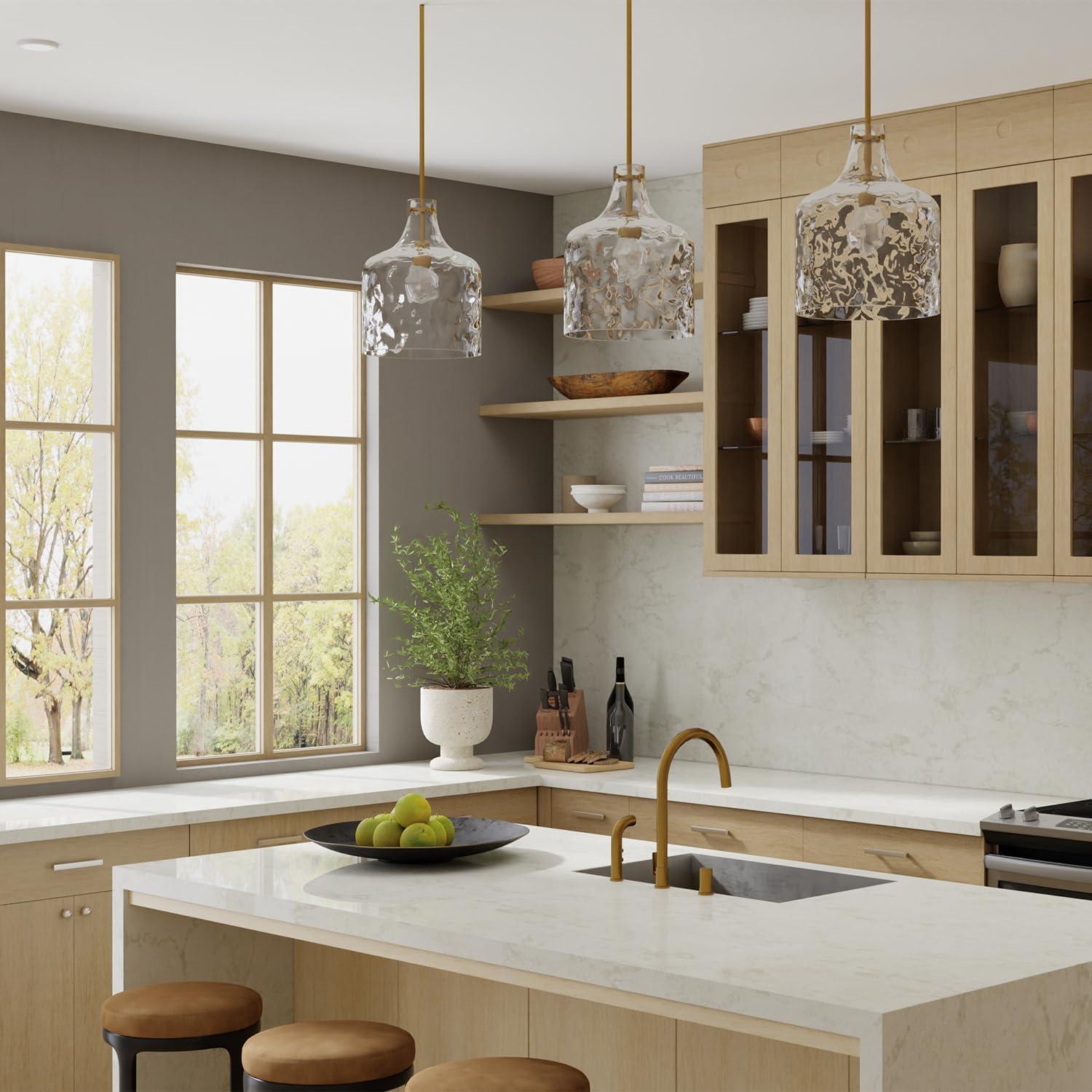 Capital Lighting 325717 1 Light 15" Tall Pendant - Brass