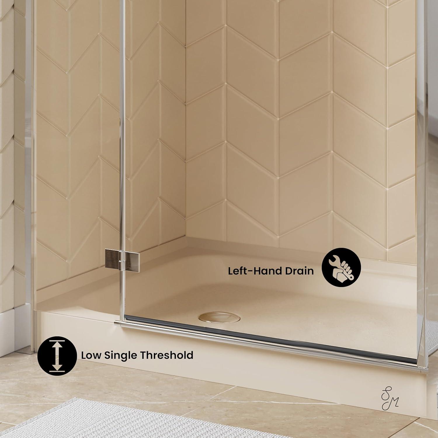 Swiss Madison Voltaire 36" x 36" Single-Threshold, Center Drain, Shower Base SM-SB511V